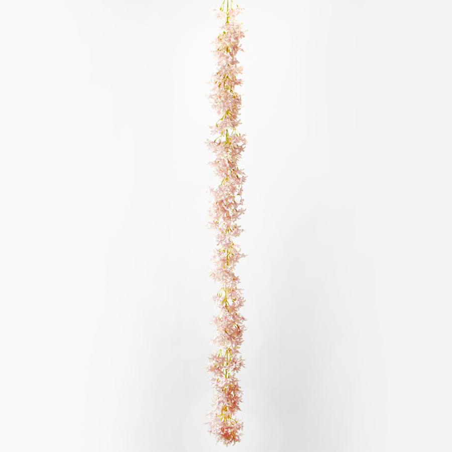 Artificial Lilac Garland - Ivory Pink