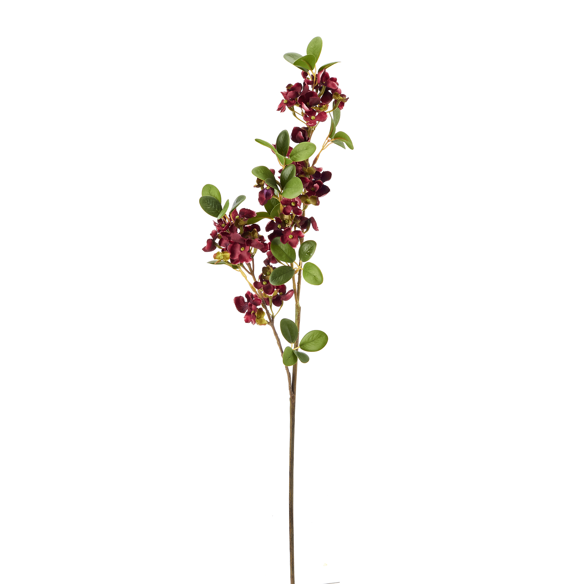 Artificial Magnolia Branch - Burgundy