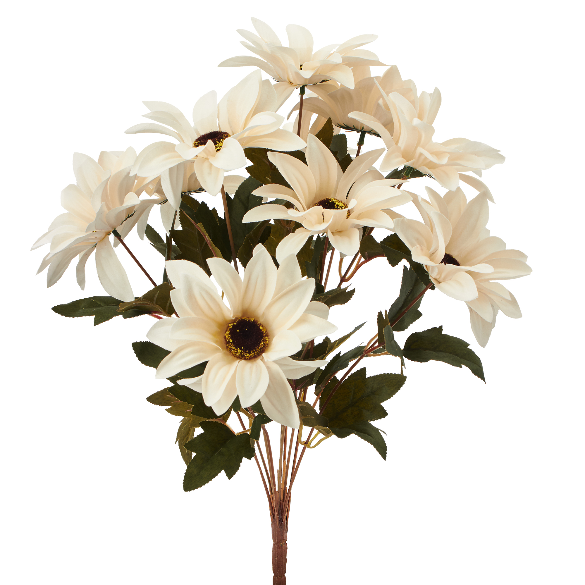 Artificial African Daisies 18" - White