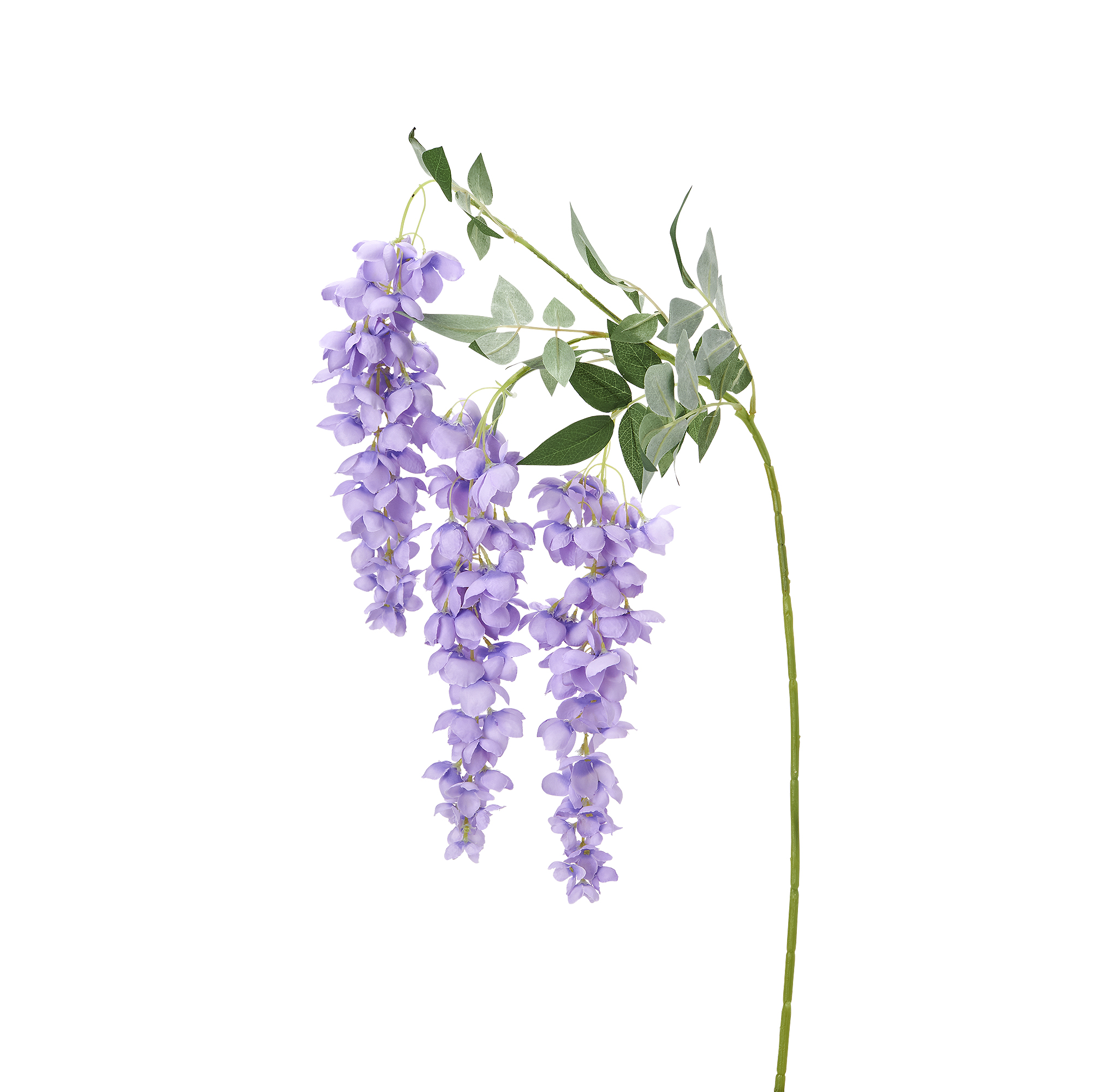 Artificial Wisteria Flower Branch 43"- Lavender