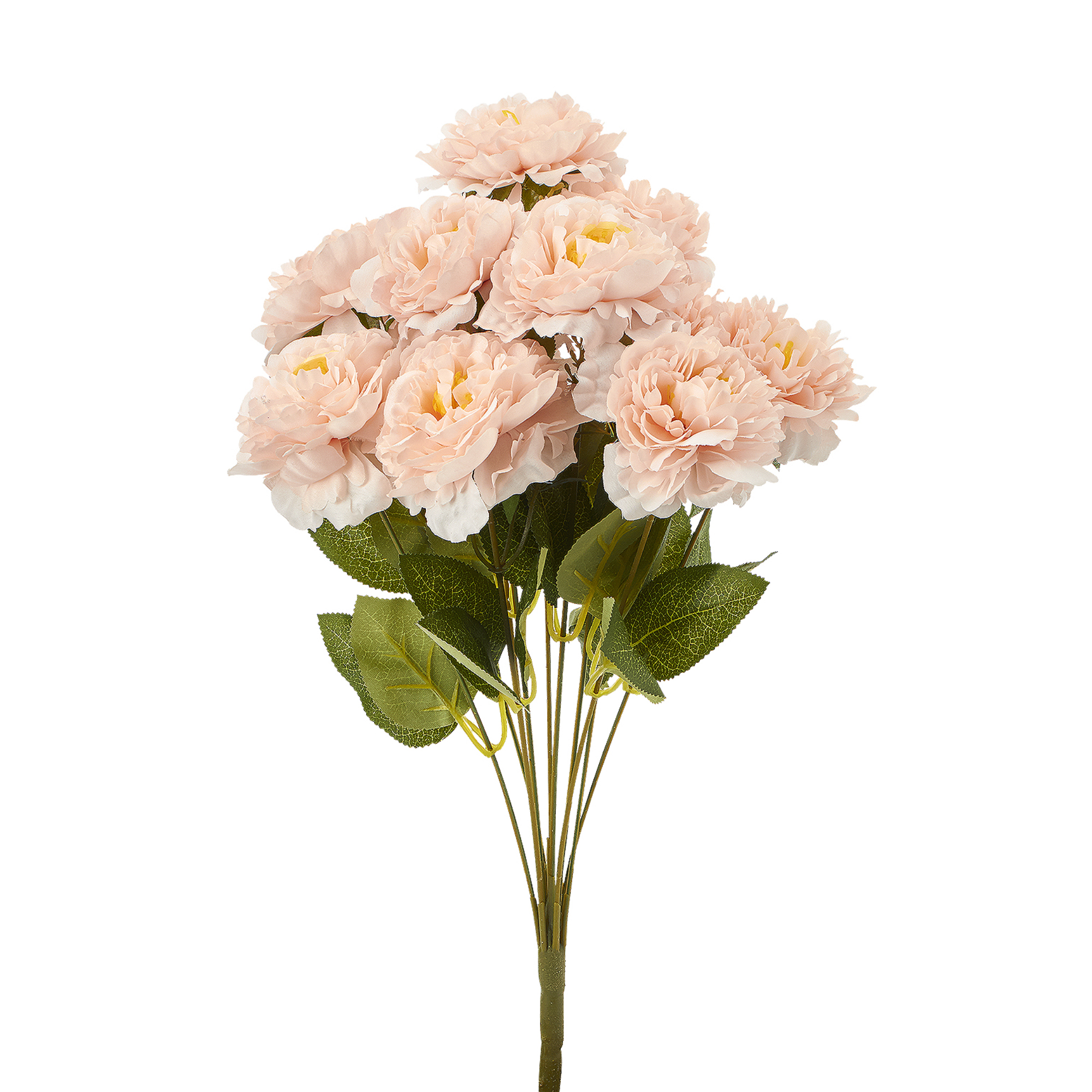 Artificial Camellia Bouquet 18" - Blush
