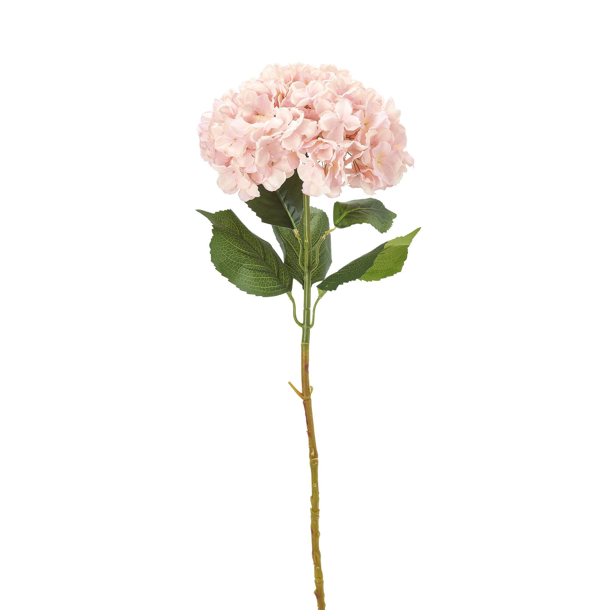 Artificial Single Stem Hydrangea Flower 39" - Blush