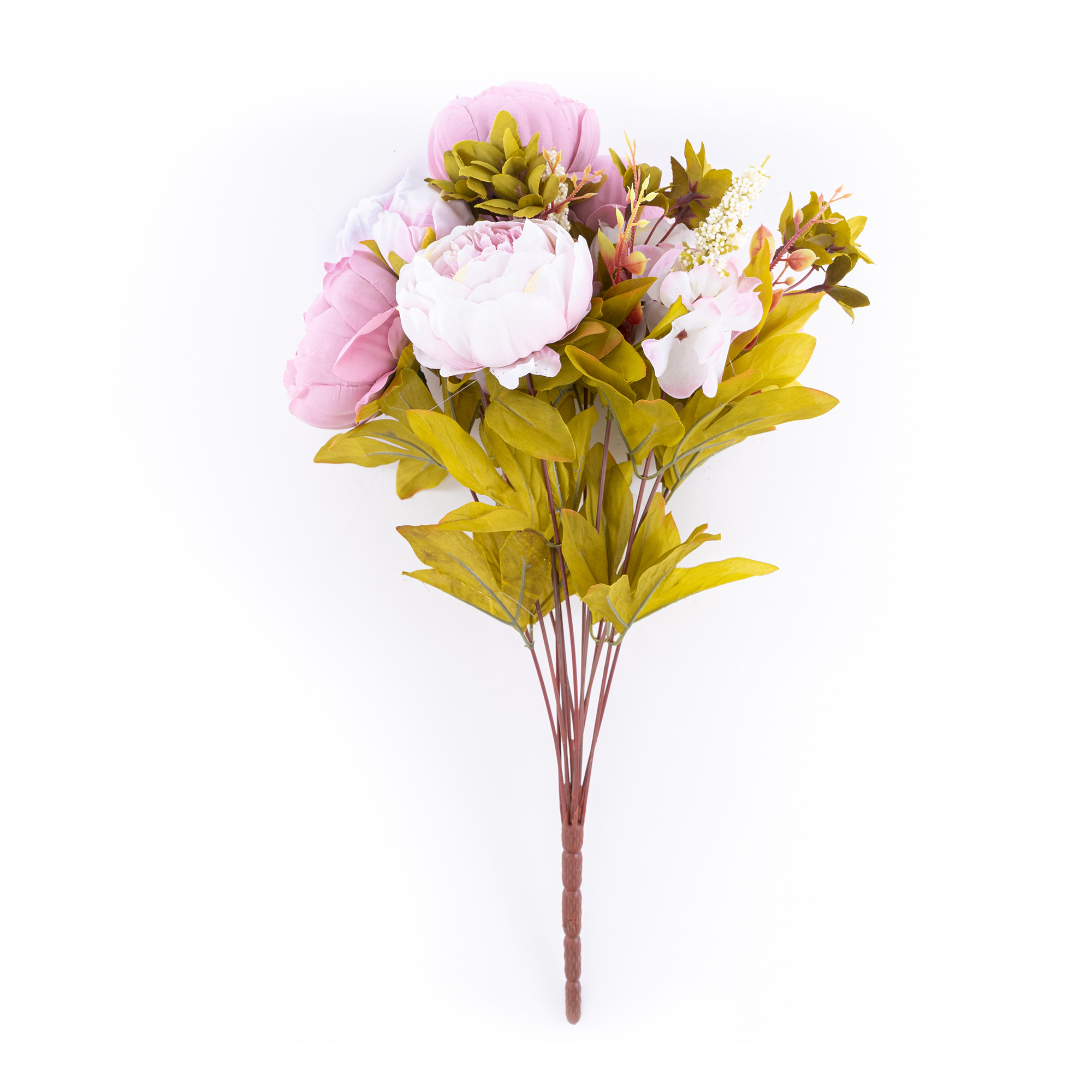 Artificial Peony with Mixed Flower Bouquet 19" - Blush