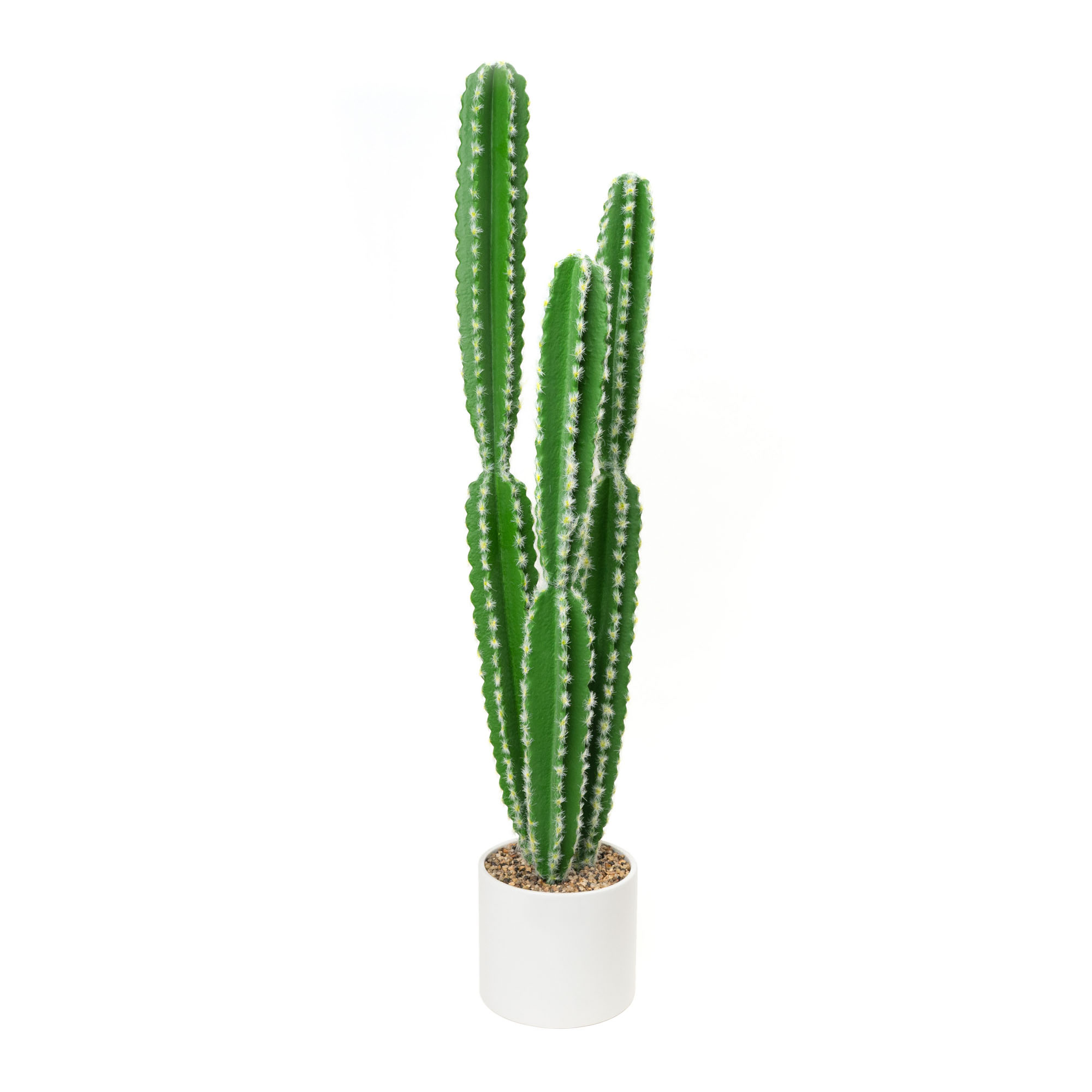 Faux Euphorbia Cactus with Ceramic Pot - 34“