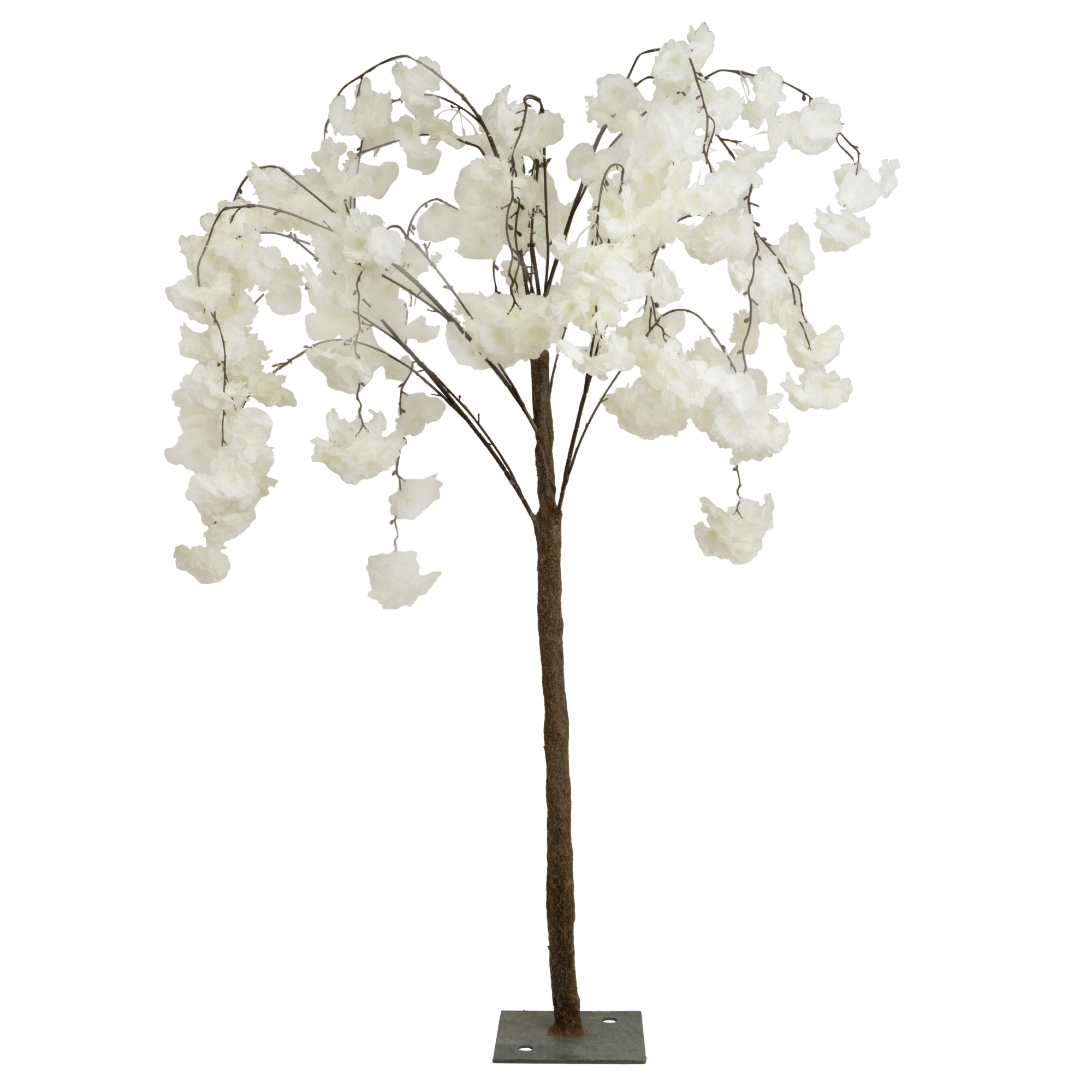 Artificial Kwanzan Flowering Cherry Tree 52" - White