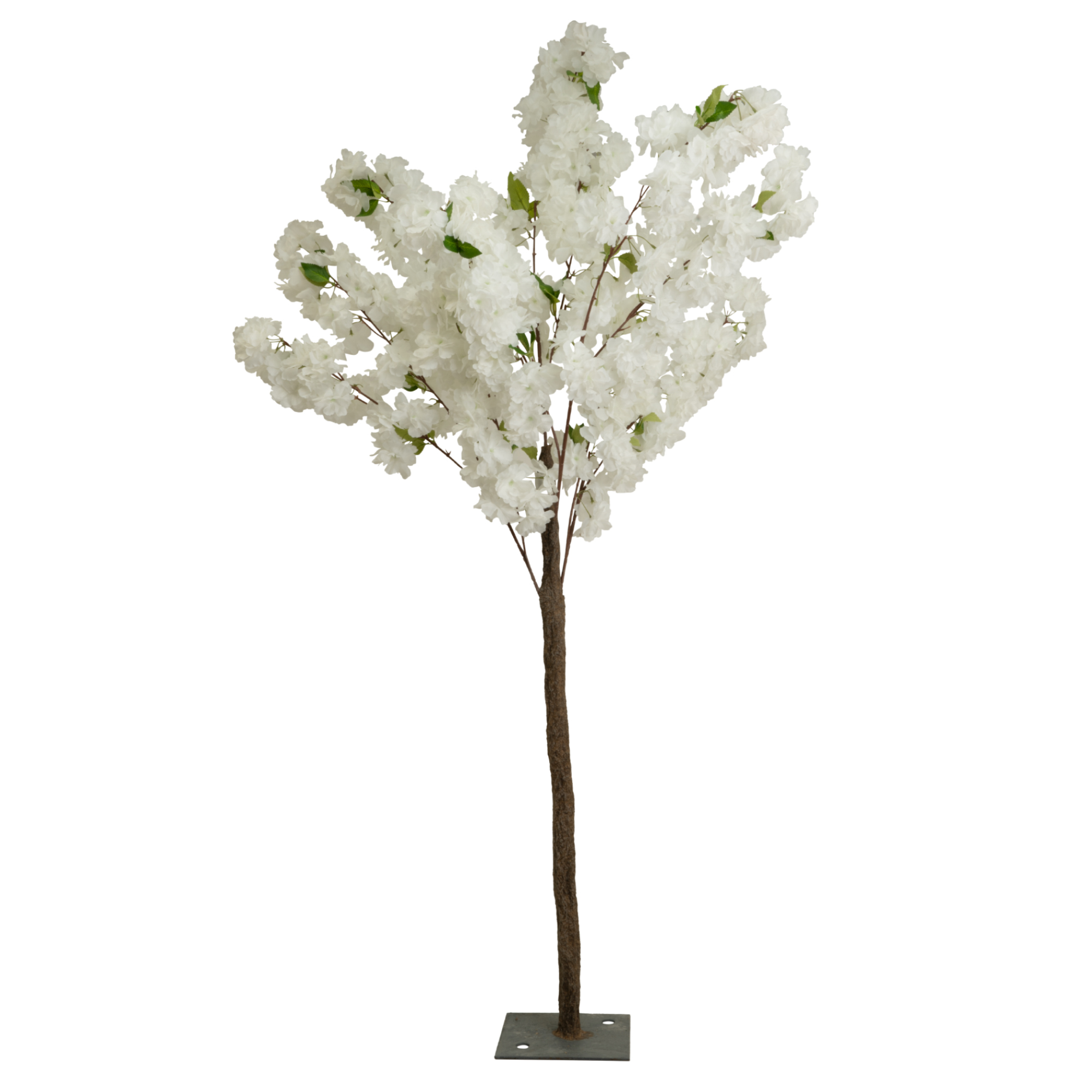 Artificial Hydrangea Bloom Tree 56" - White