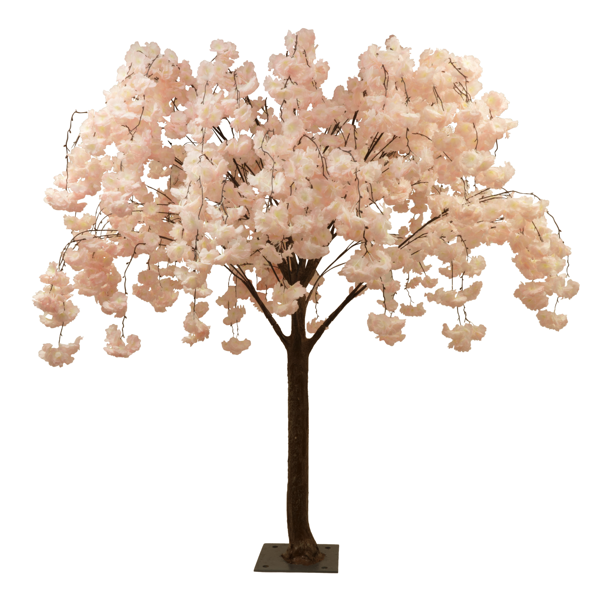 Artificial Drooping Hydrangea Tree 63" - Pink