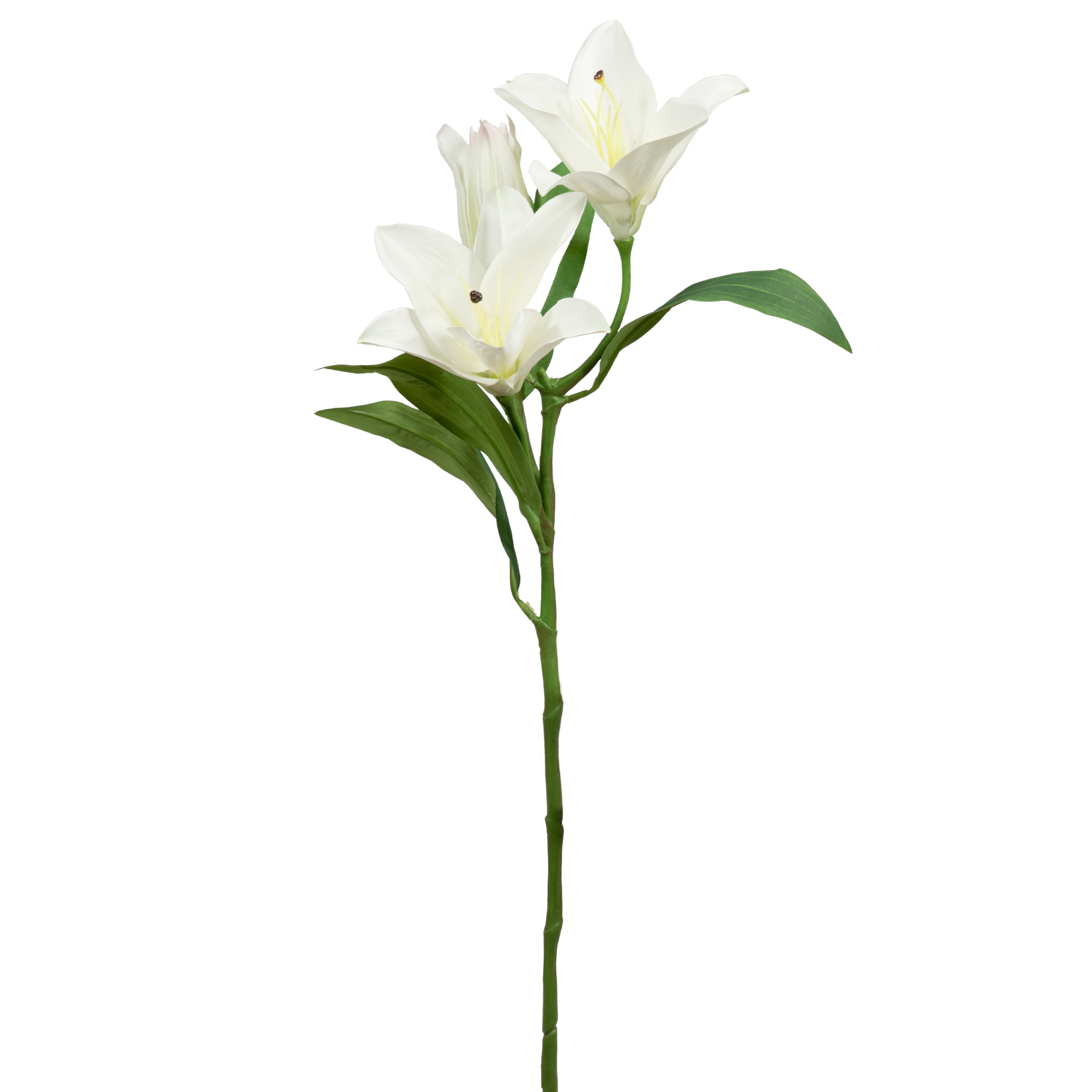Artificial Tiger Lily Branch - White