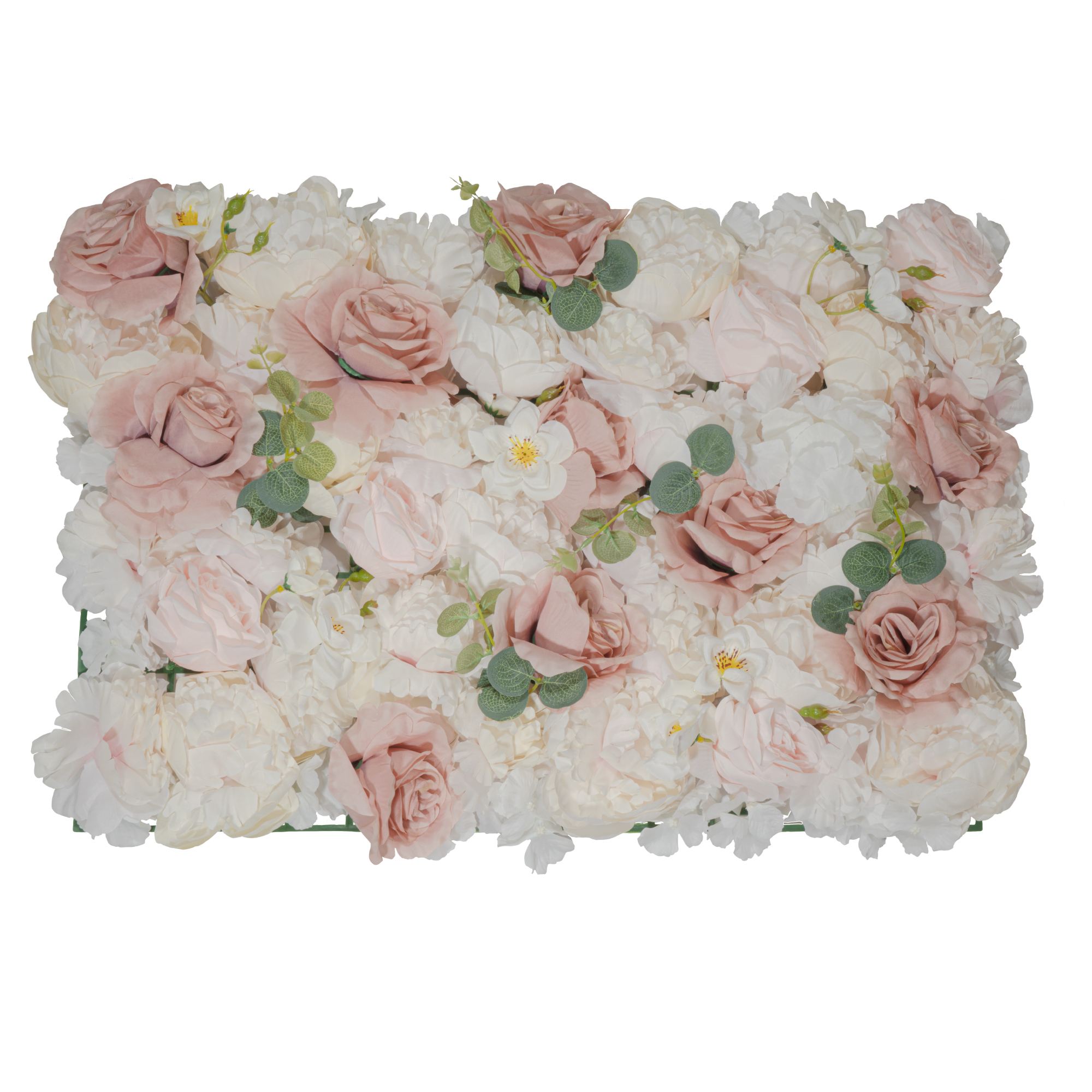 Artificial Mixed Rose Hydrangea Flower Mat