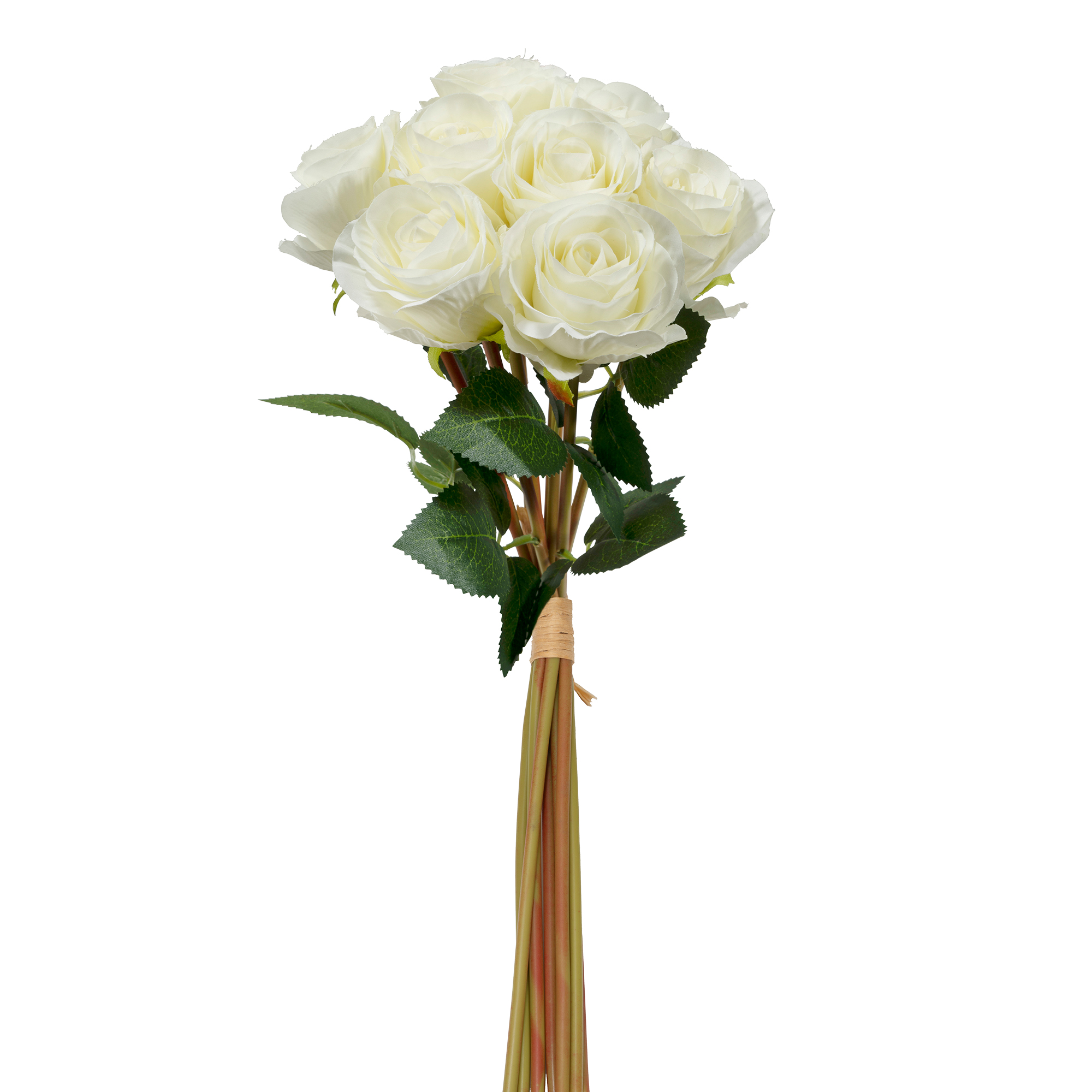 Artificial Rose Flower Bouquet - Ivory