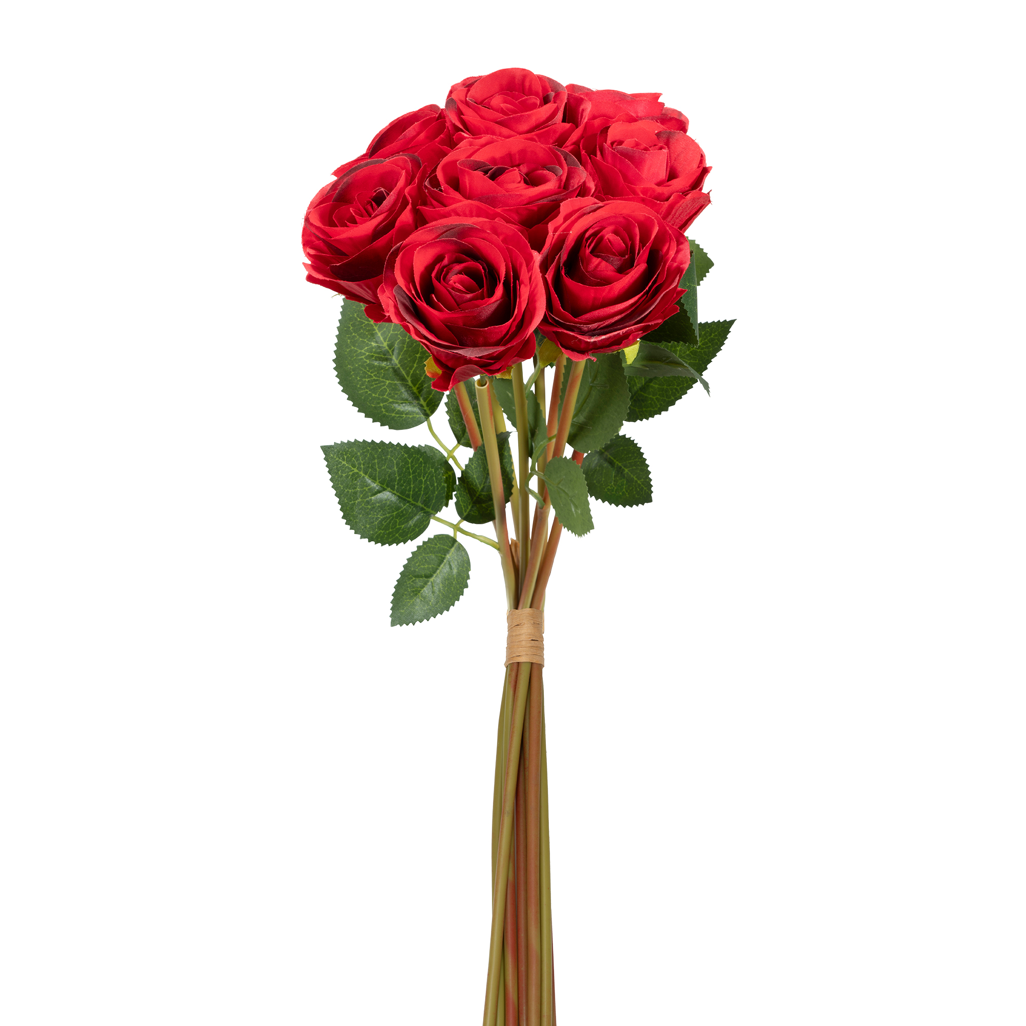 Artificial Rose Flower Bouquet - Red