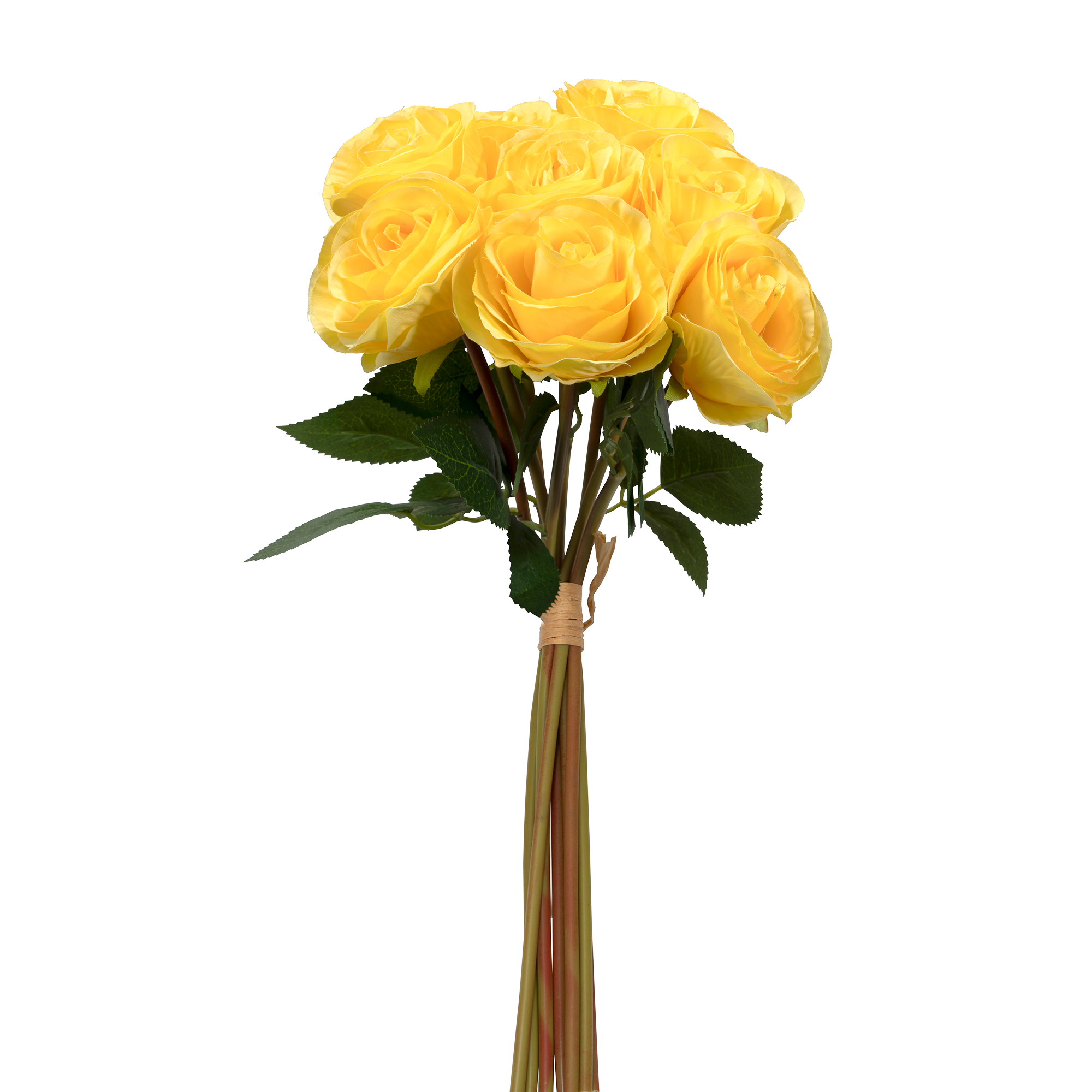 Artificial Rose Flower Bouquet - Yellow