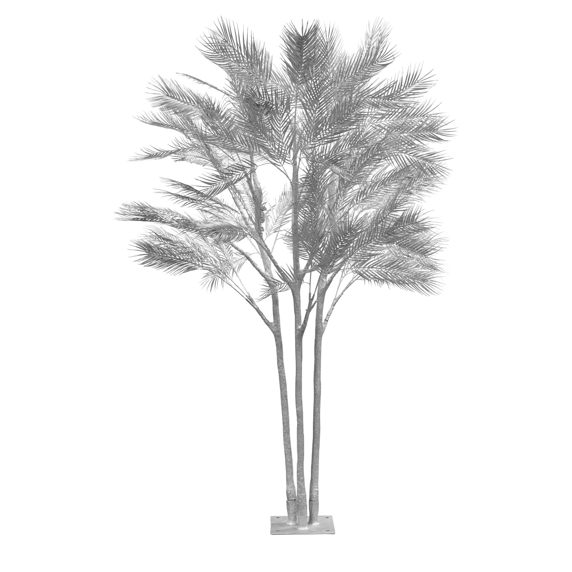 Artificial Bamboo Palm Tree - Silver