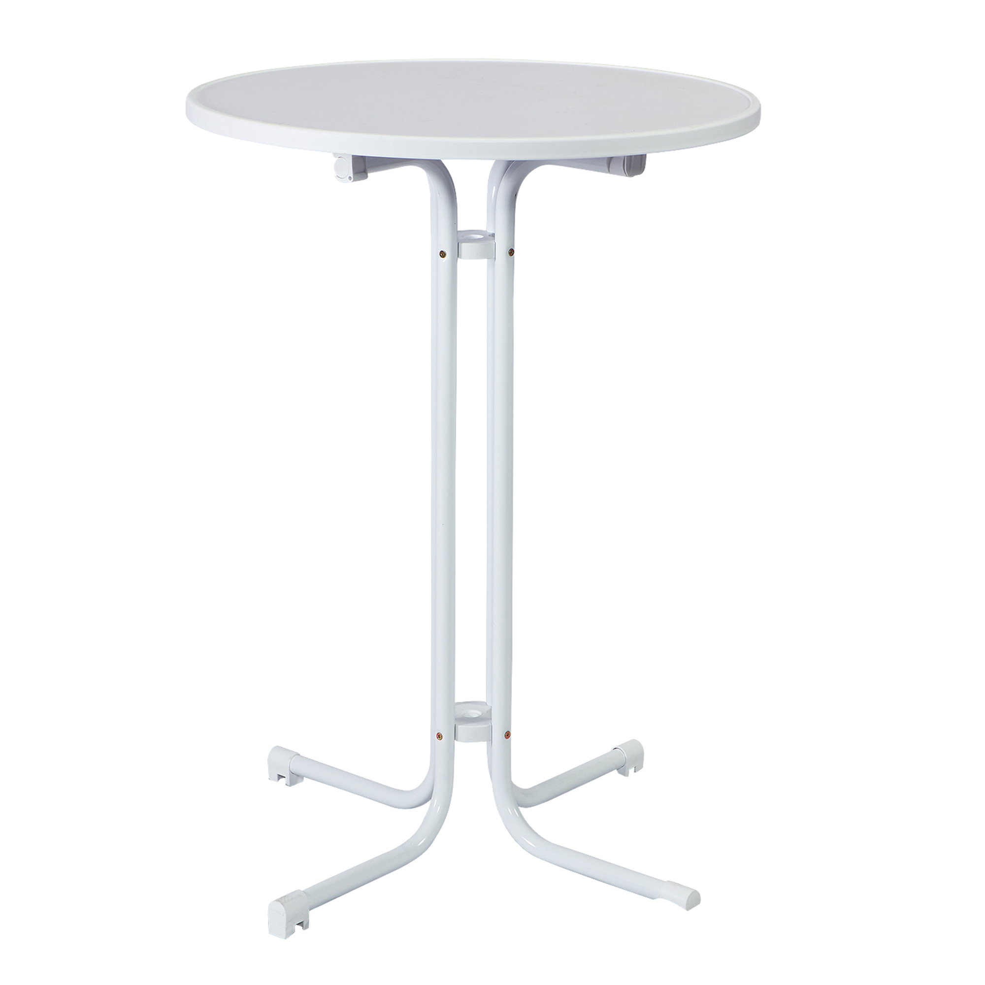 Round Plastic Cocktail Table 31½"  - White