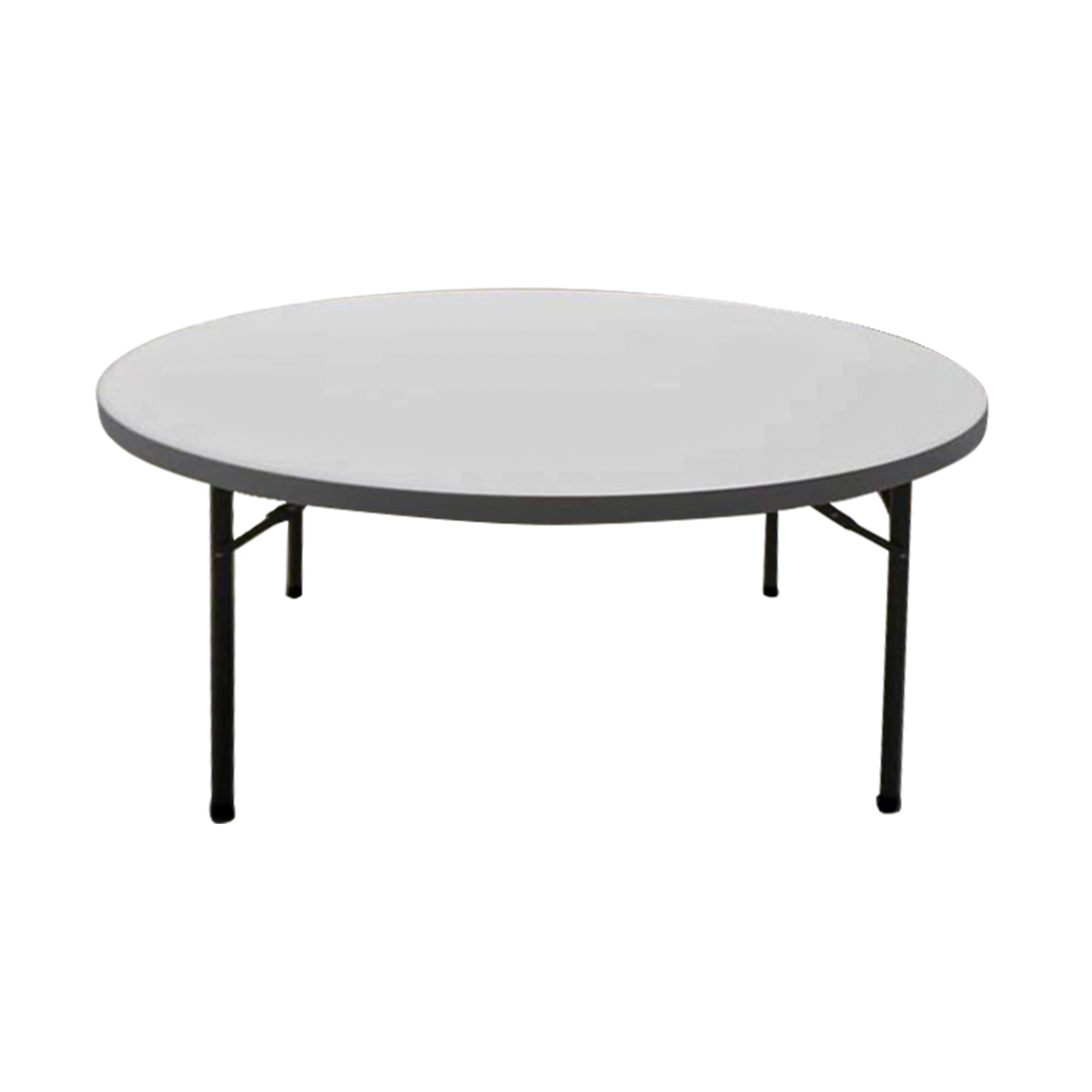 Round Plastic Table 5ft - White