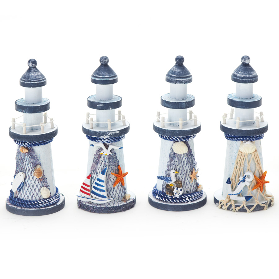 Wooden Lighthouse 4 assorted styles *price by piece*