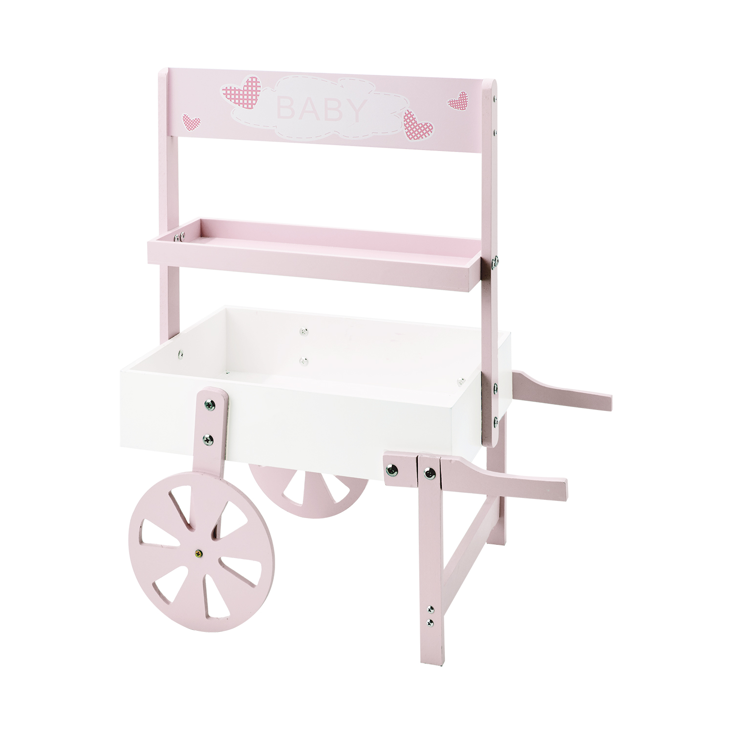 Kids' Wooden Market Cart 24½" - Pink