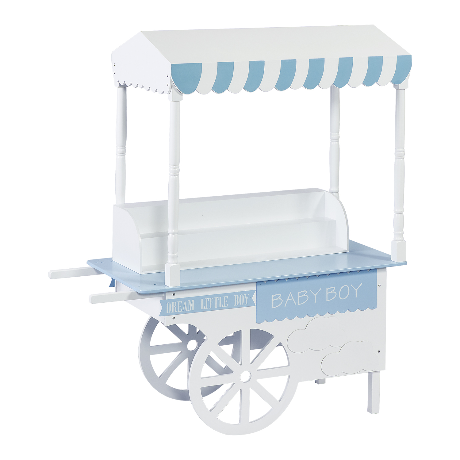 Kids' Wooden Market Cart 55" - Blue