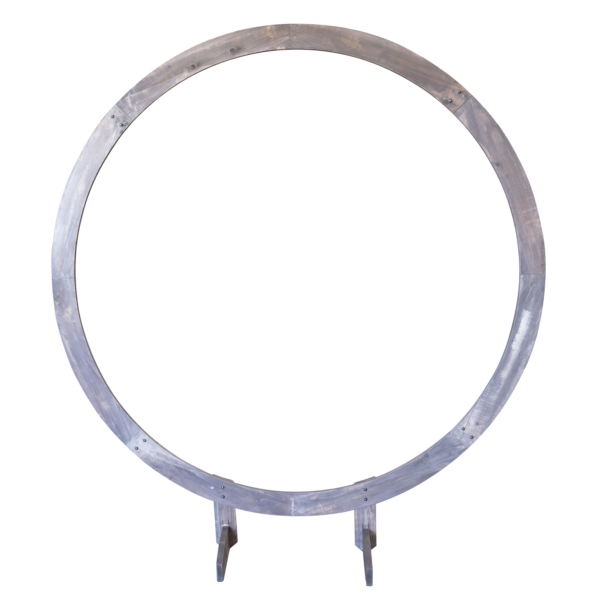 Wooden Circle Arch 90" - Brown