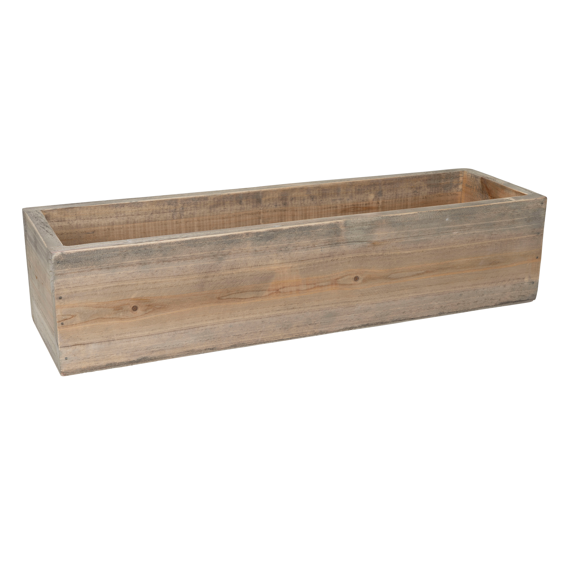 Wood Box 17" - Brown