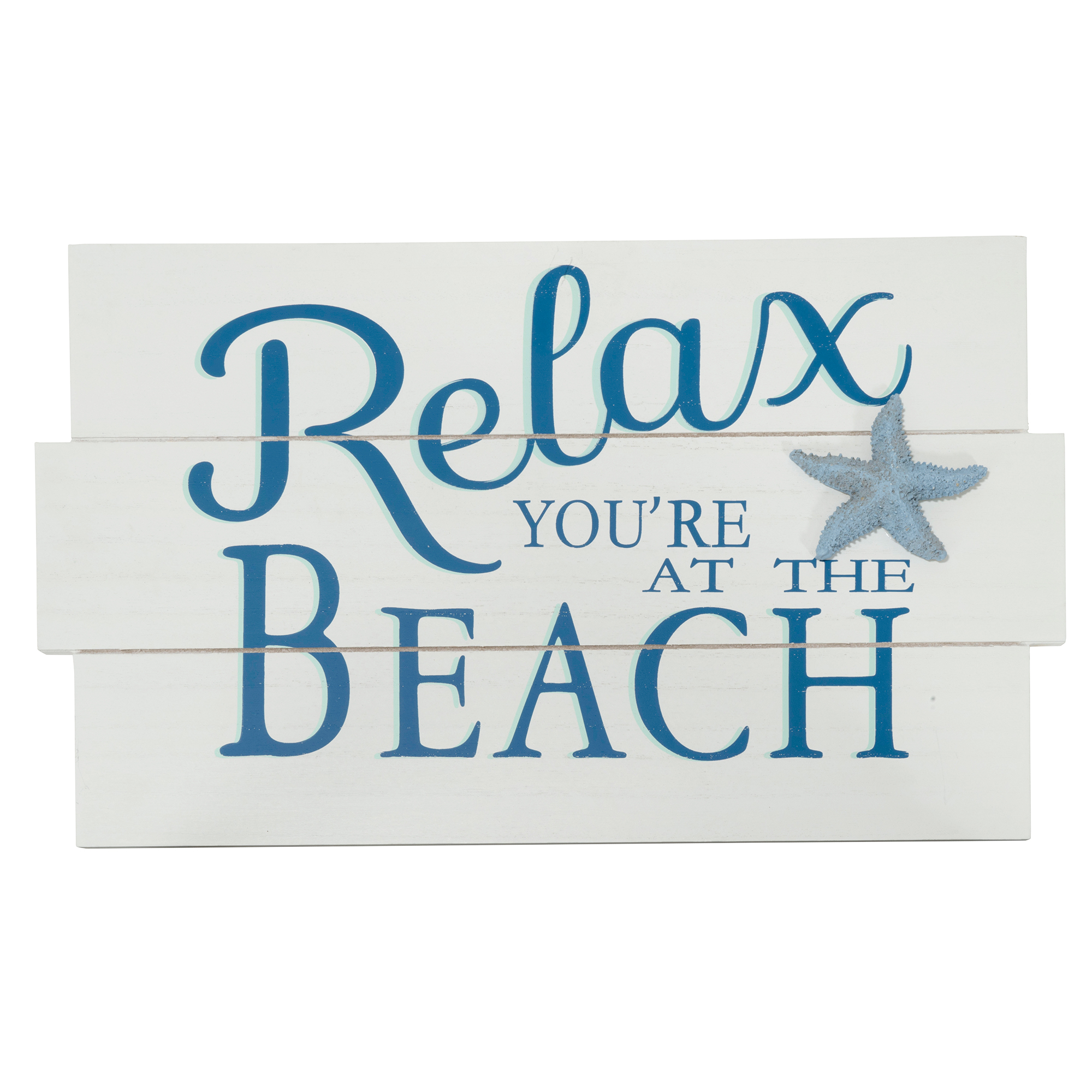 "Relax You're at the Beach" Wooden Wall Decor