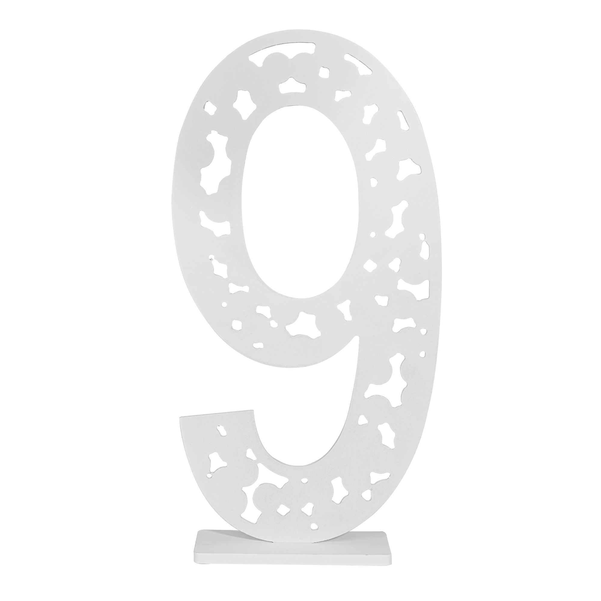 Wood Number With Base "9" 15"