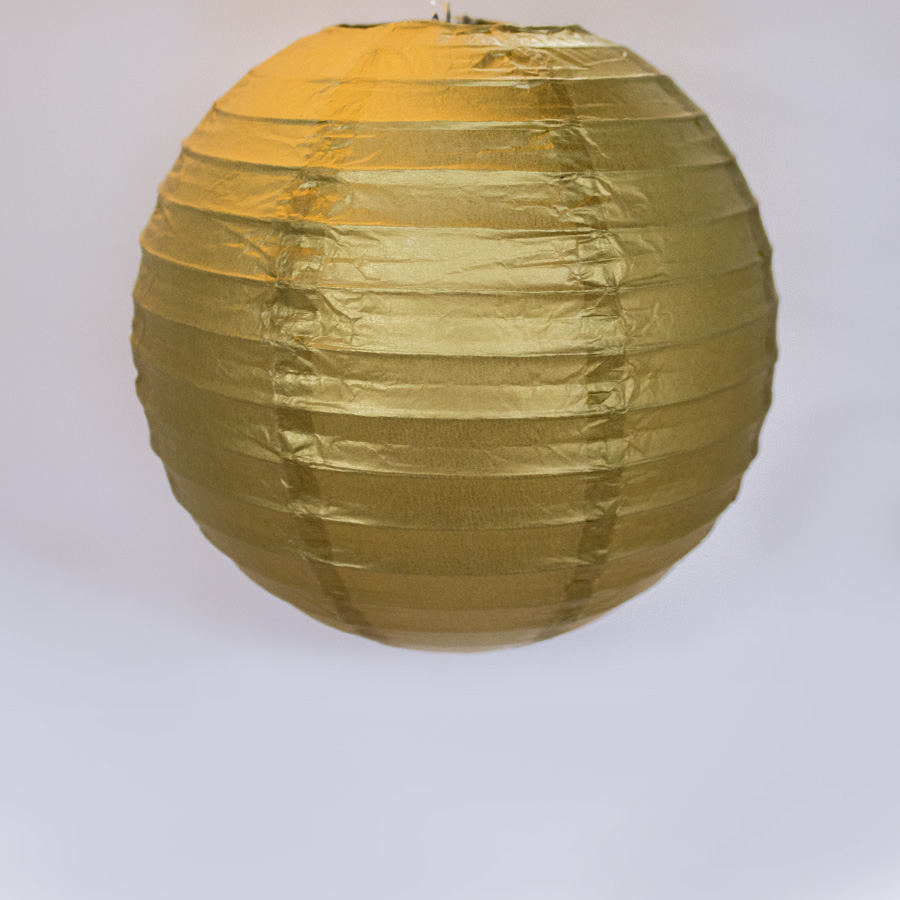 Paper Lantern 8" - Gold