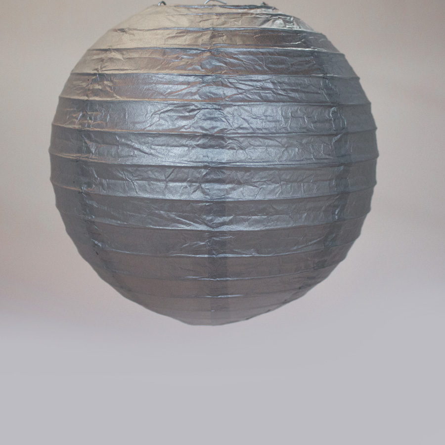 Paper Lantern 8" - Silver