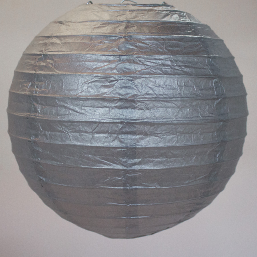 Paper Lantern 18" - Silver