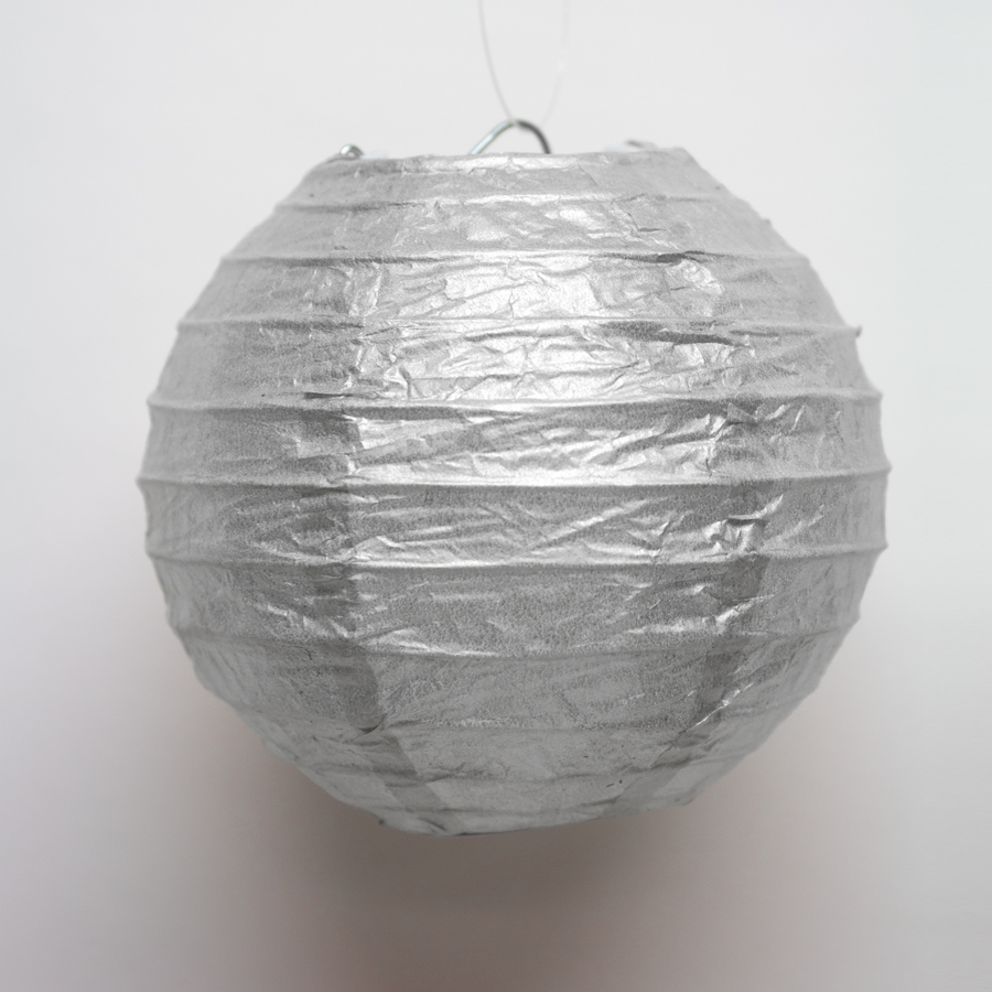 Paper Lantern 4" - Silver