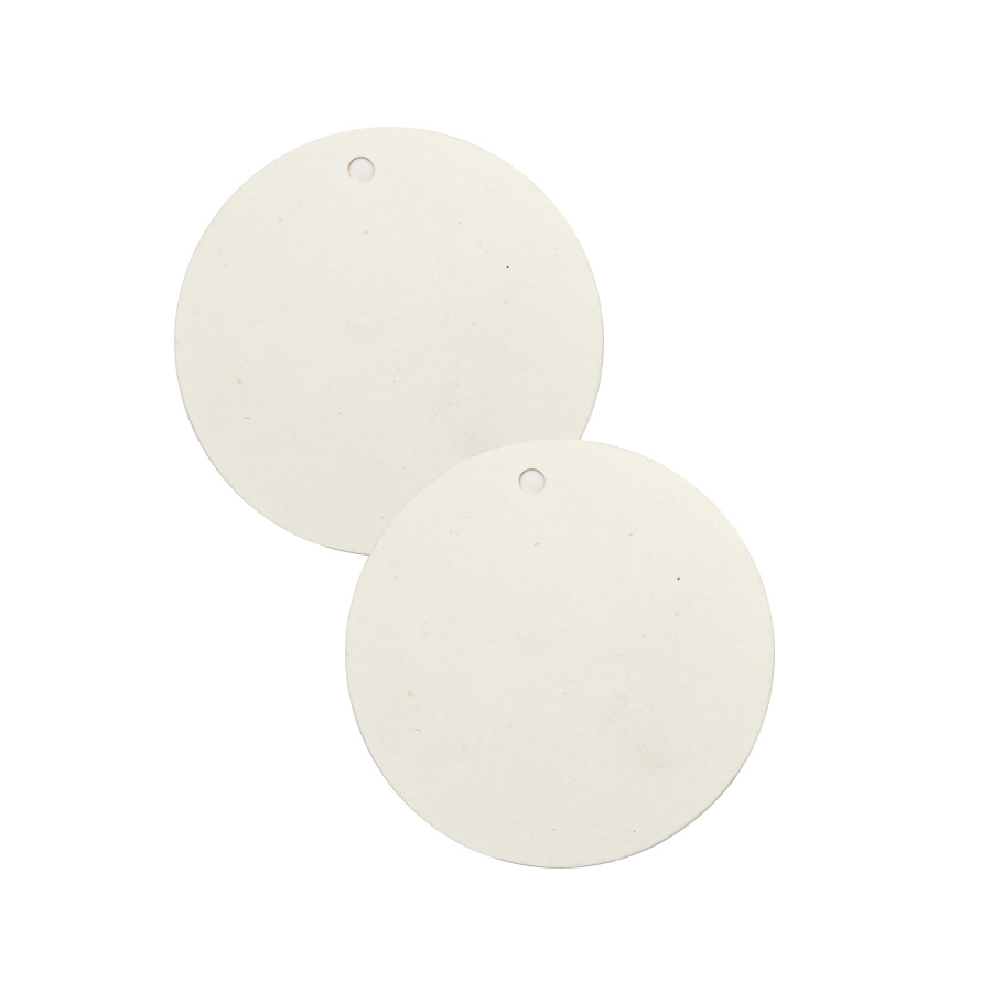 Round Paper Tag 25pc/bag - Ivory