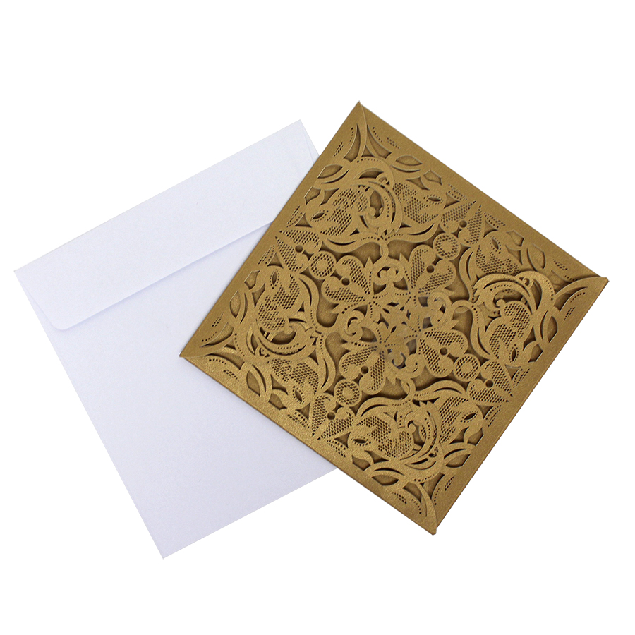 Invitation Cards 8pc/bag - Gold