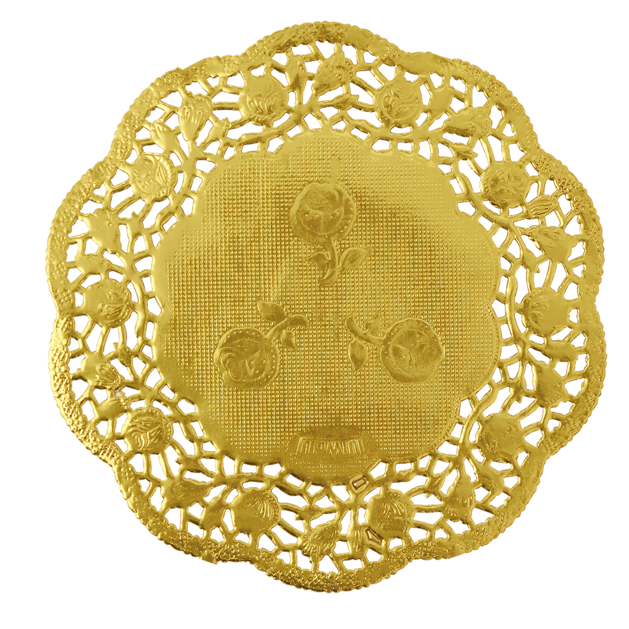 Round Paper Doilies 4" 100pc/bag - Gold
