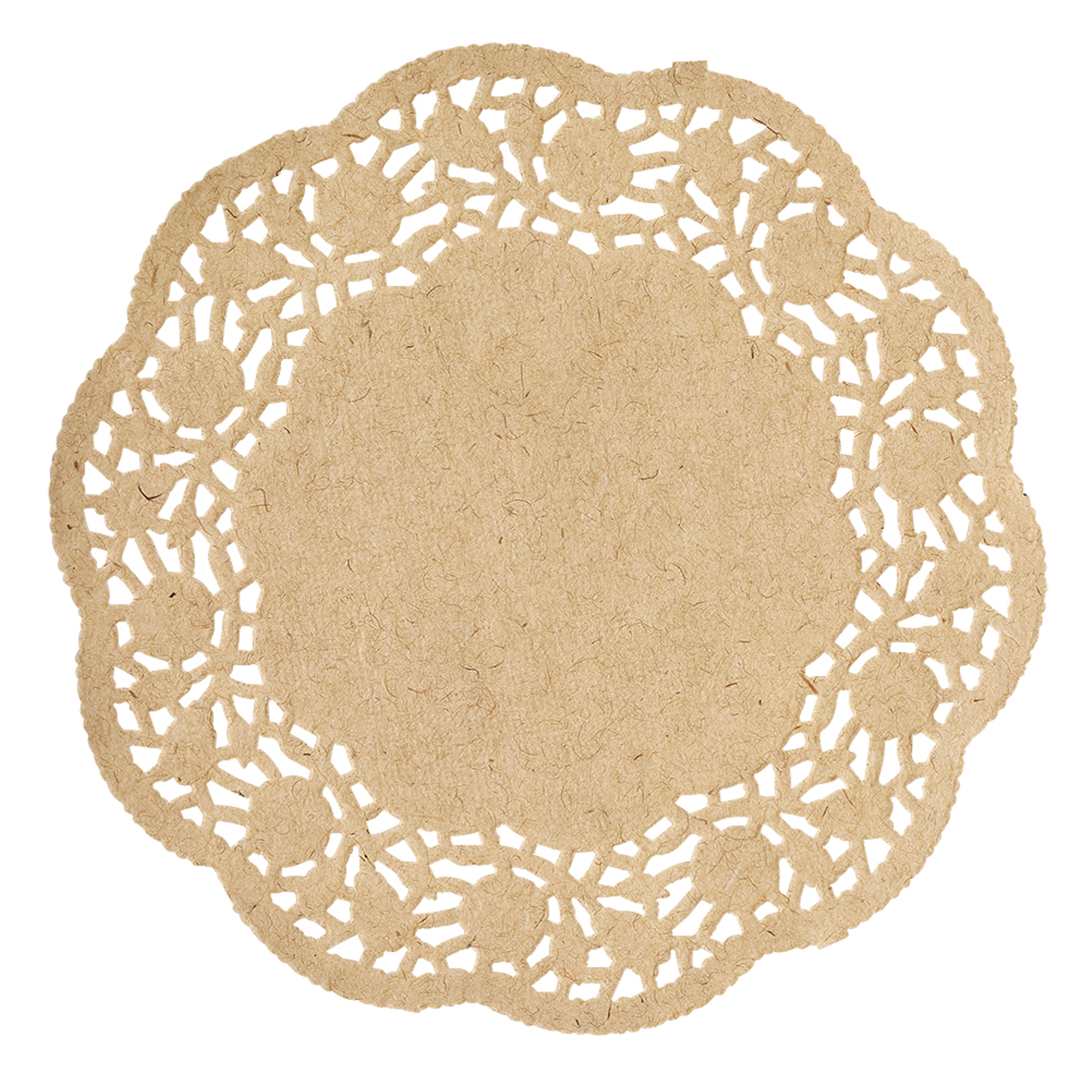 Round Paper Doilies 4" 250pc/bag - Natural