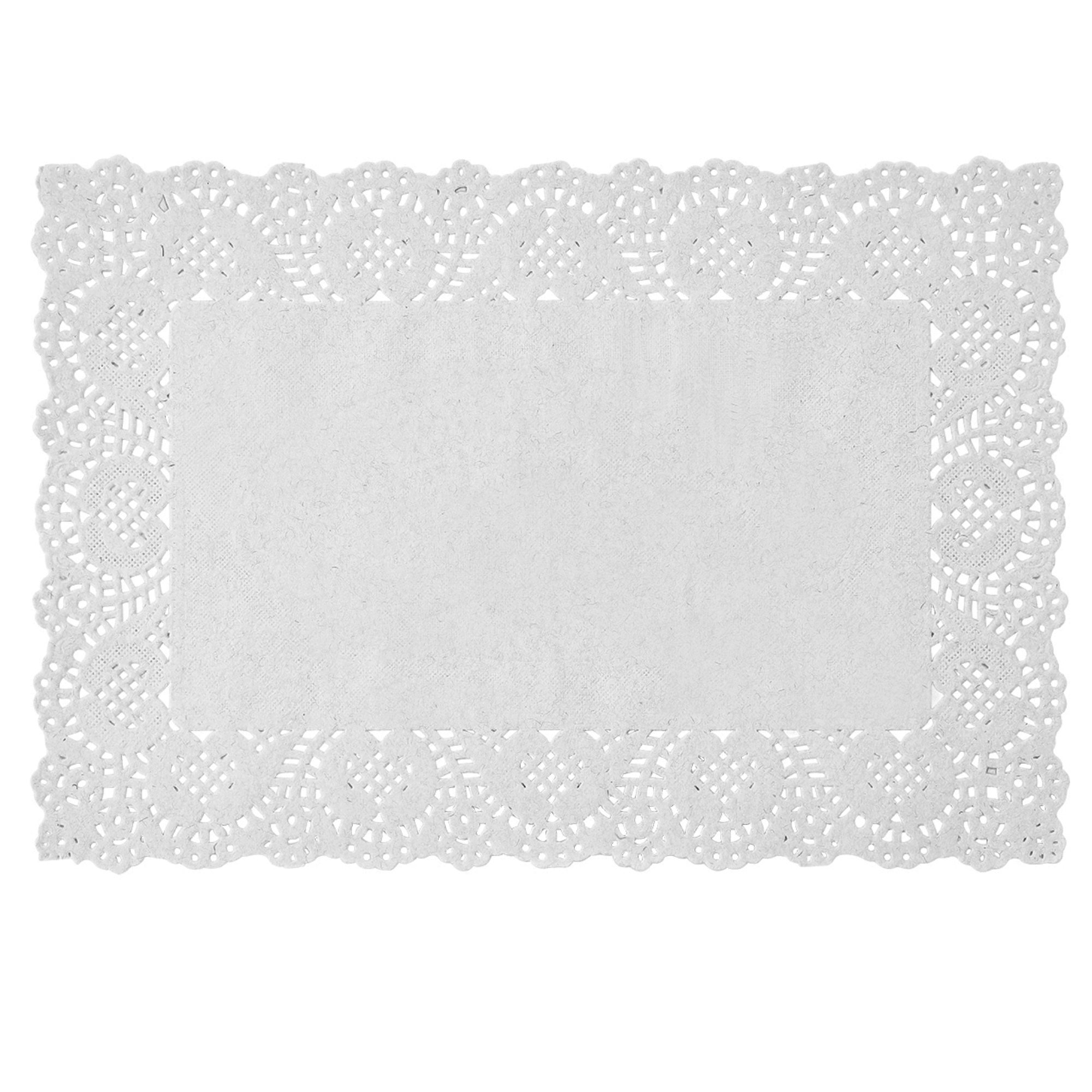 Rectangle Paper Doilies 9" 250pc/bag - White