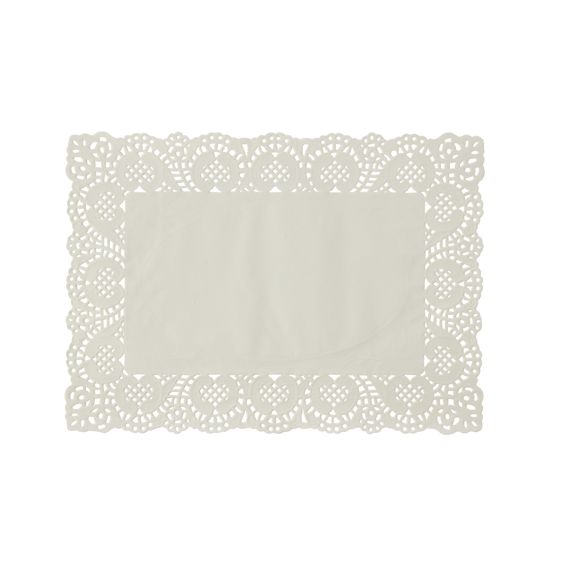 Rectangle Paper Doilies 13½" 250pc/bag - White