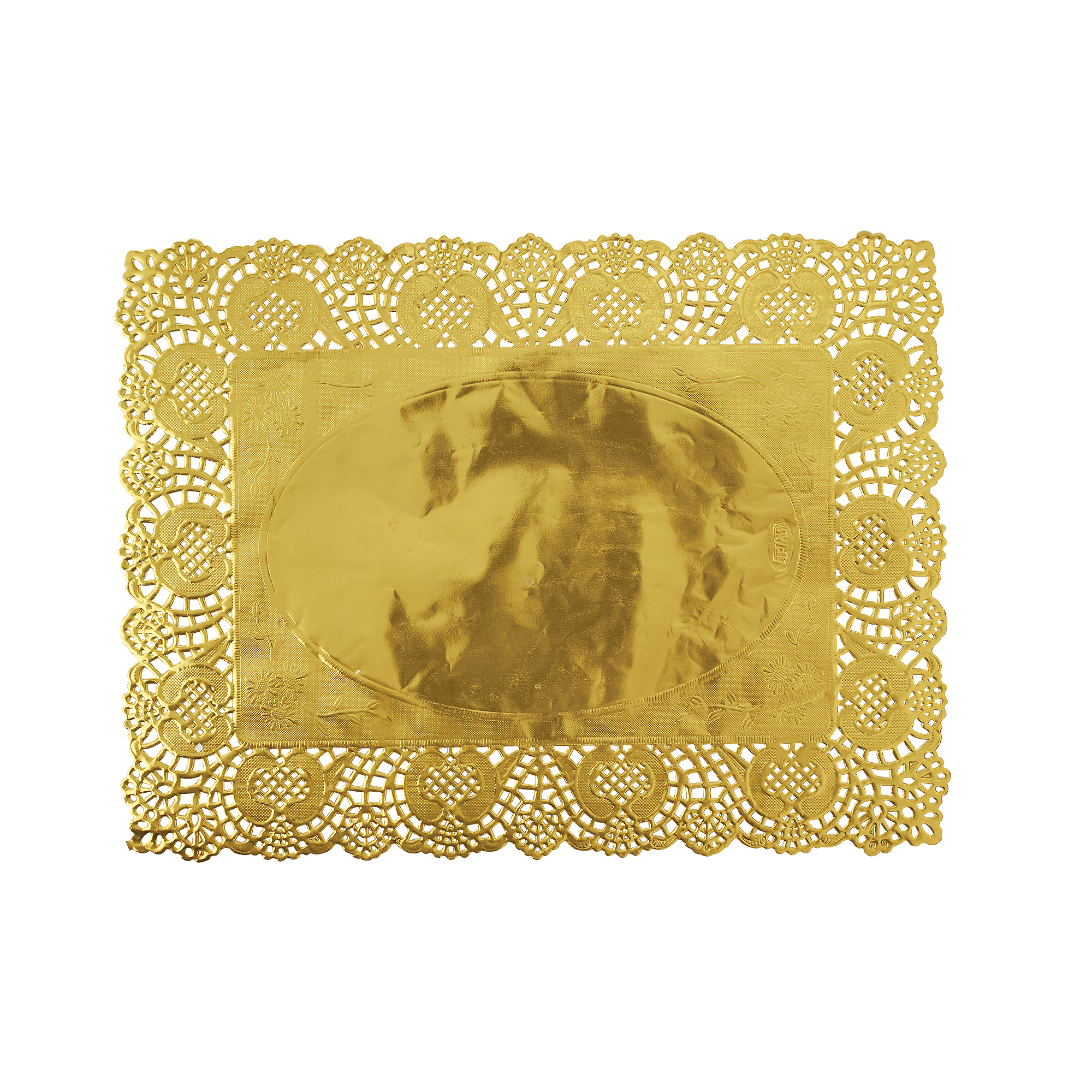 Rectangle Paper Doilies 15½" 100pc/bag - Gold