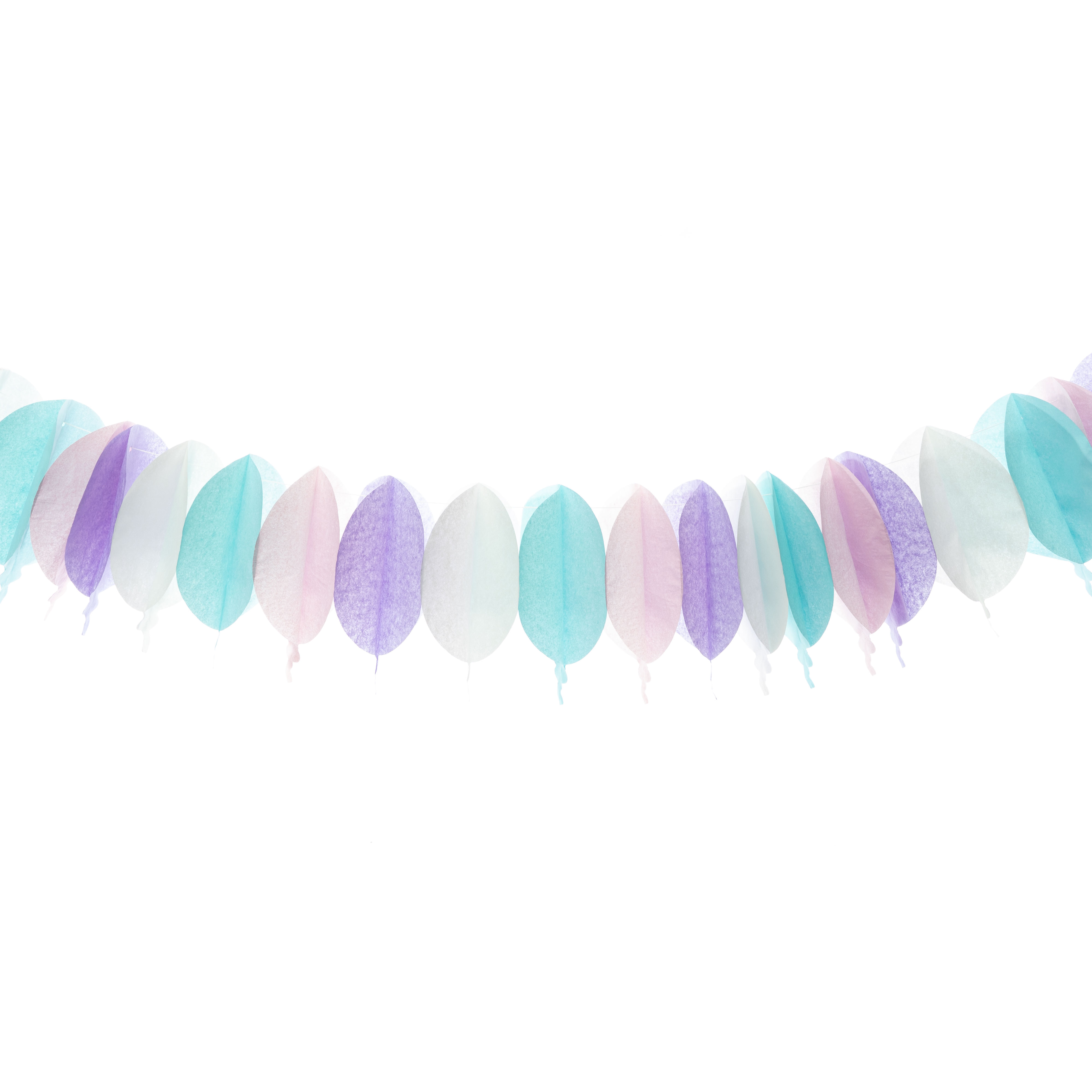 Balloon Shaped Paper Garland 12ft - Multicolor