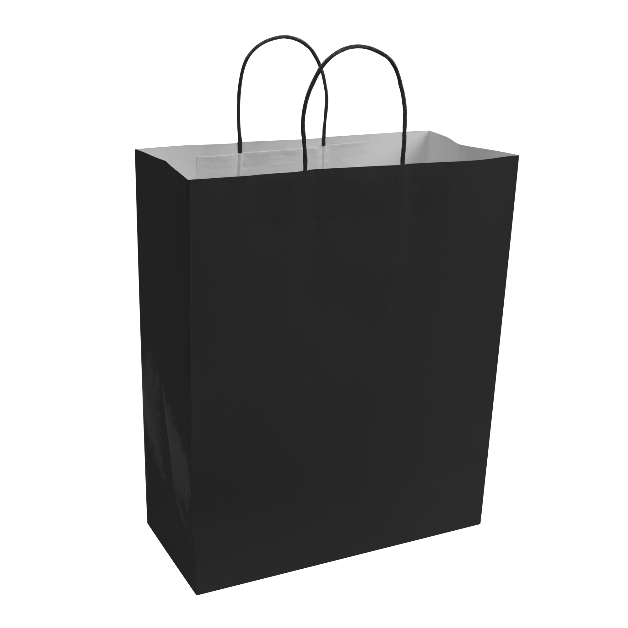 Paper Bags with Handles for Favors & Gifts 15¾" - Black