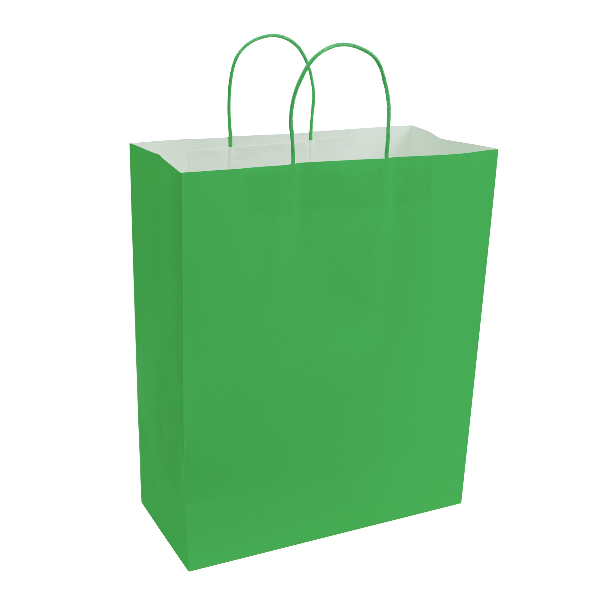 Paper Bags with Handles for Favors & Gifts 15¾" - Green