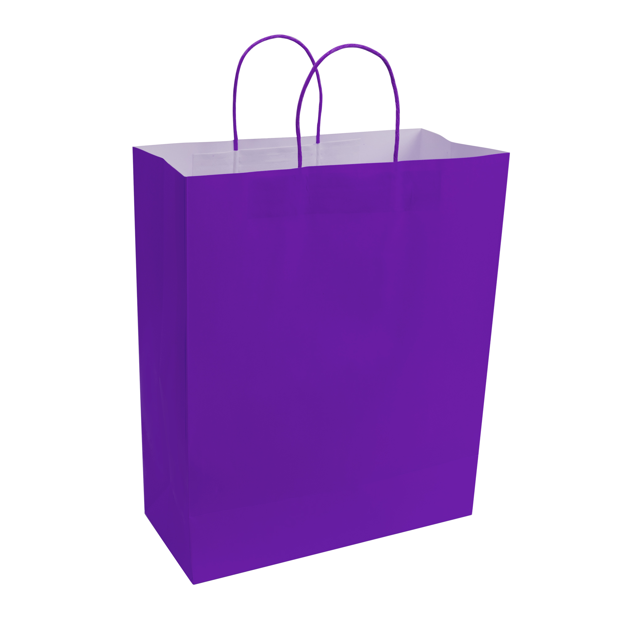 Paper Bags with Handles for Favors & Gifts 15¾" - Purple