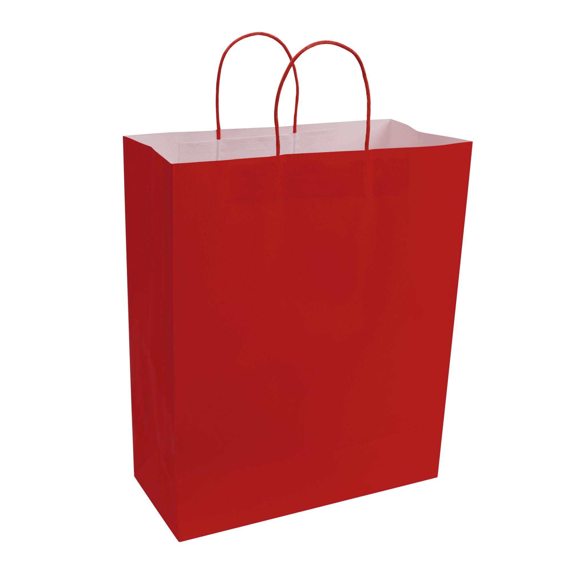 Paper Bags with Handles for Favors & Gifts 15¾" - Red