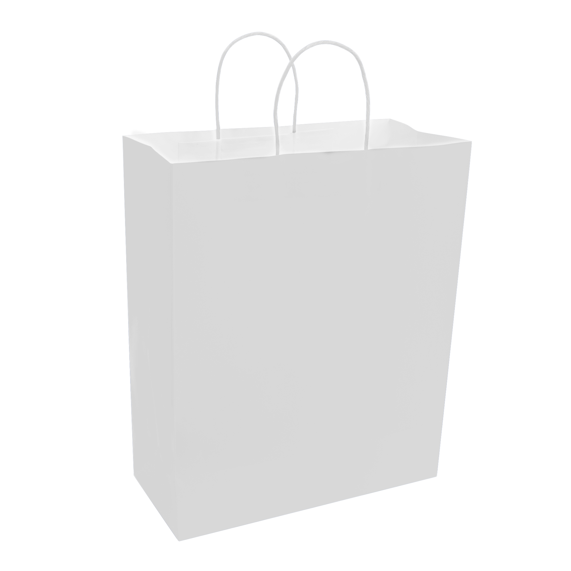 Paper Bags with Handles for Favors & Gifts 15¾" - White
