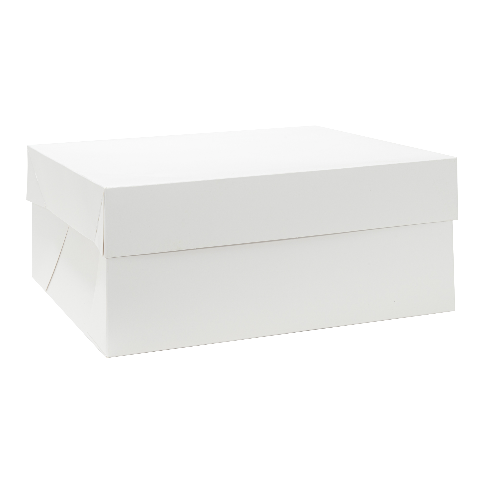 2-Piece Bakery Box With Lid 12" 25pc/pack - White