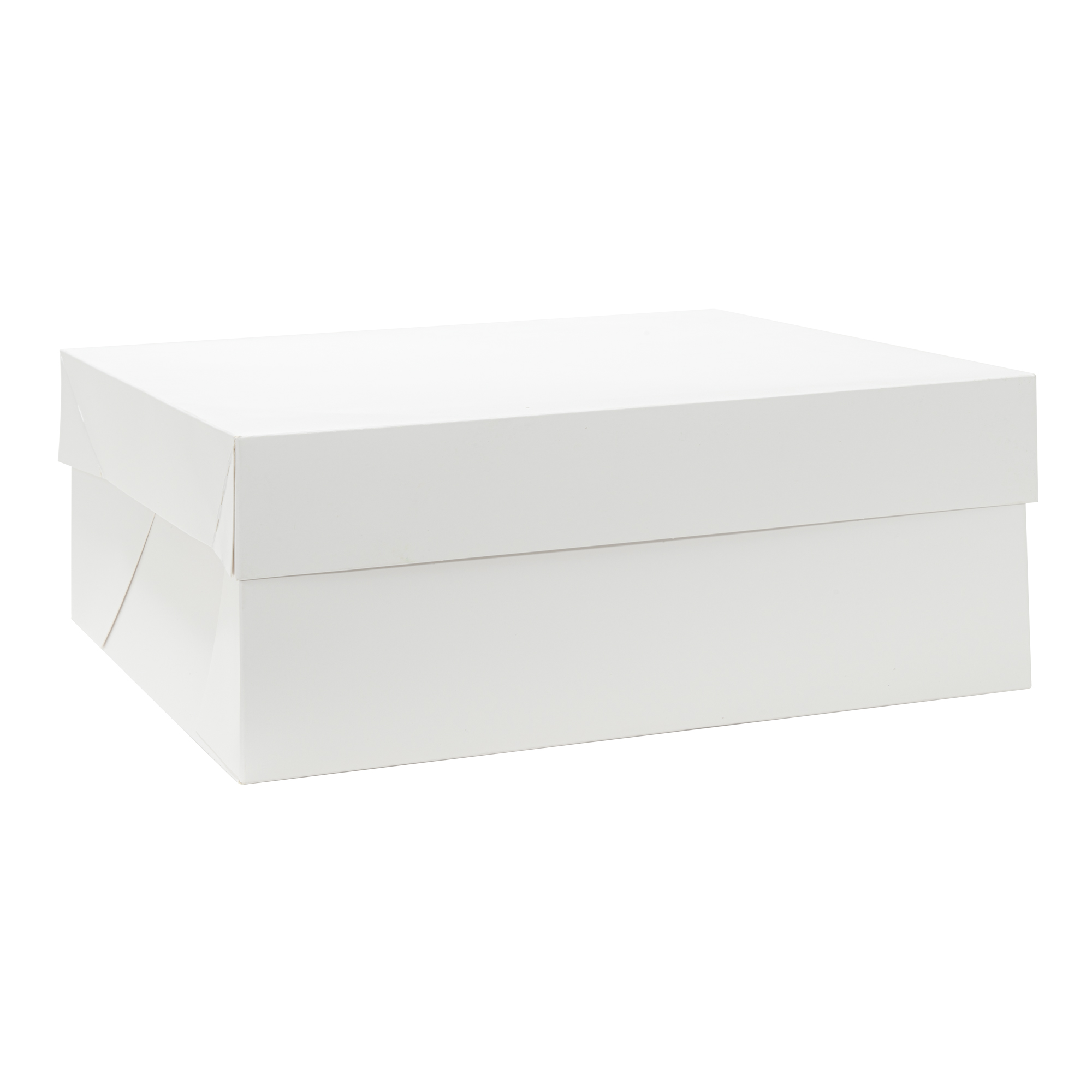 2-Piece Bakery Box With Lid 14" 25pc/pack - White