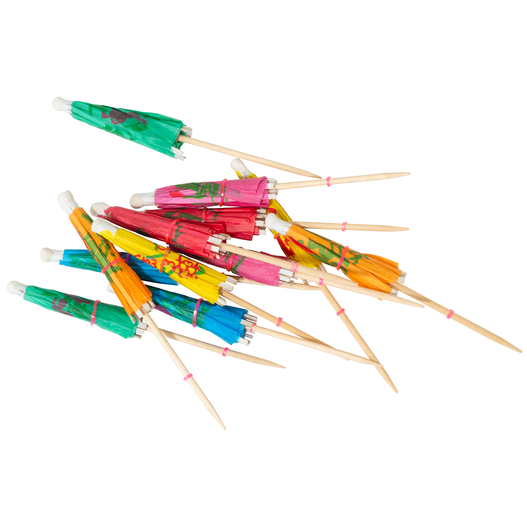 Umbrella Pick 4" Assorted Colors 144pc/bag