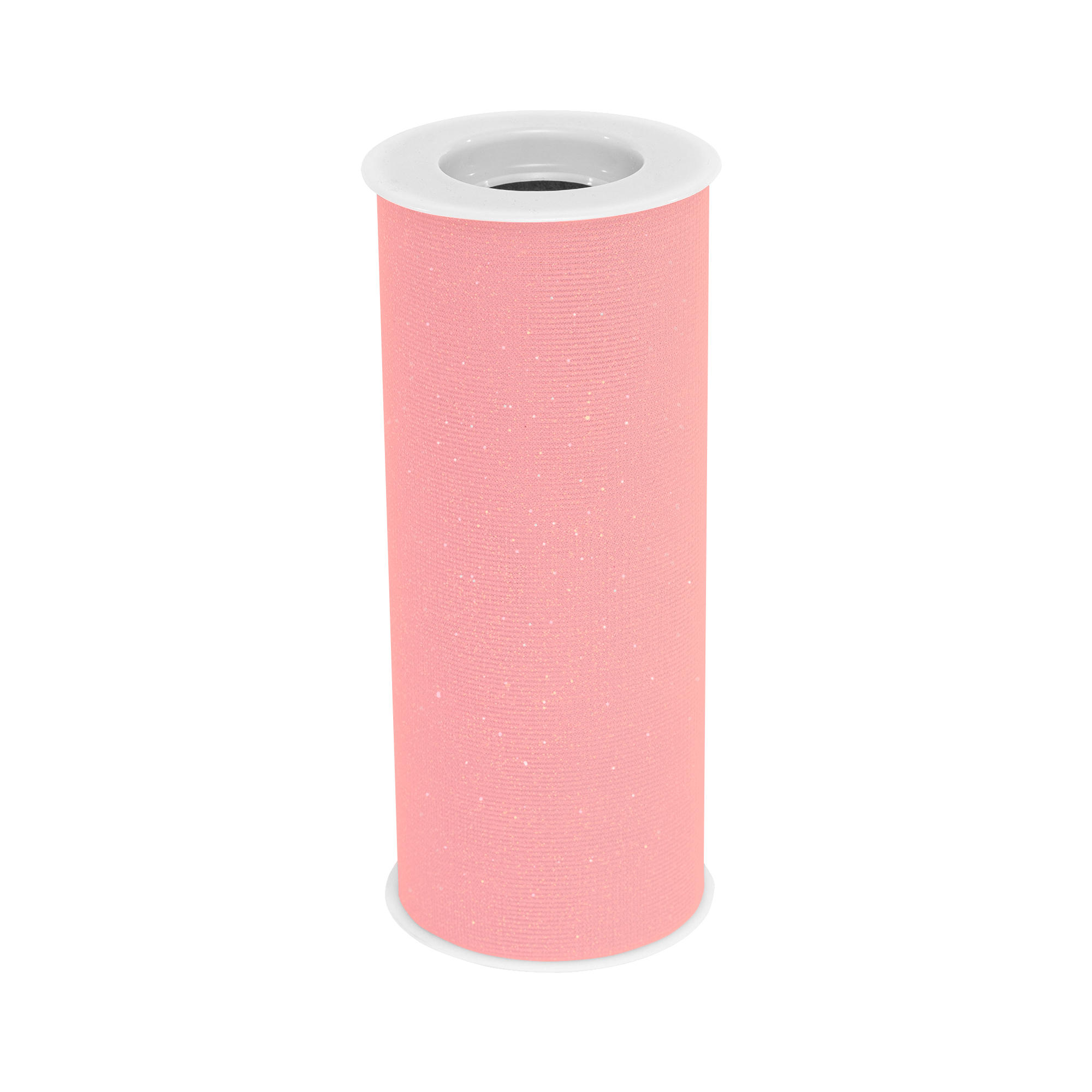 Glittered Tulle Rolls 6" x 25yds - Pink