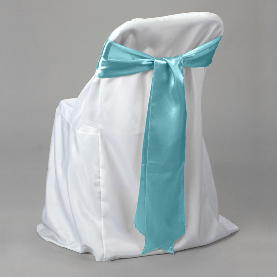 Satin Chair Bow 6" X 108" 6pc/bag - Blue