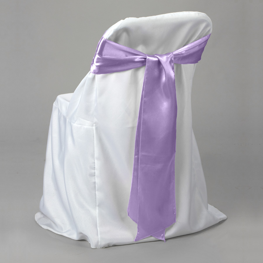 Satin Chair Bow 6" X 108" 6pc/bag - Lavender