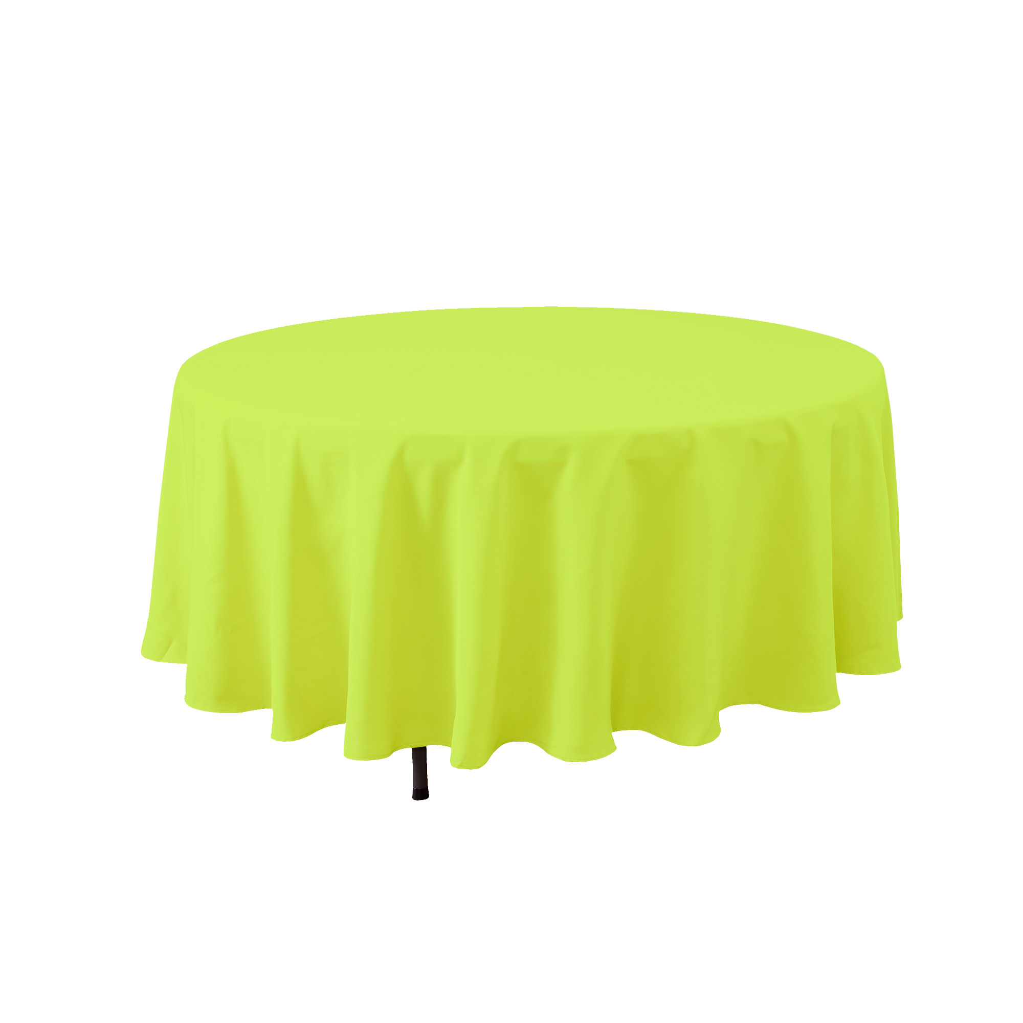 Round Polyester Table Cover 90" - Lime Green